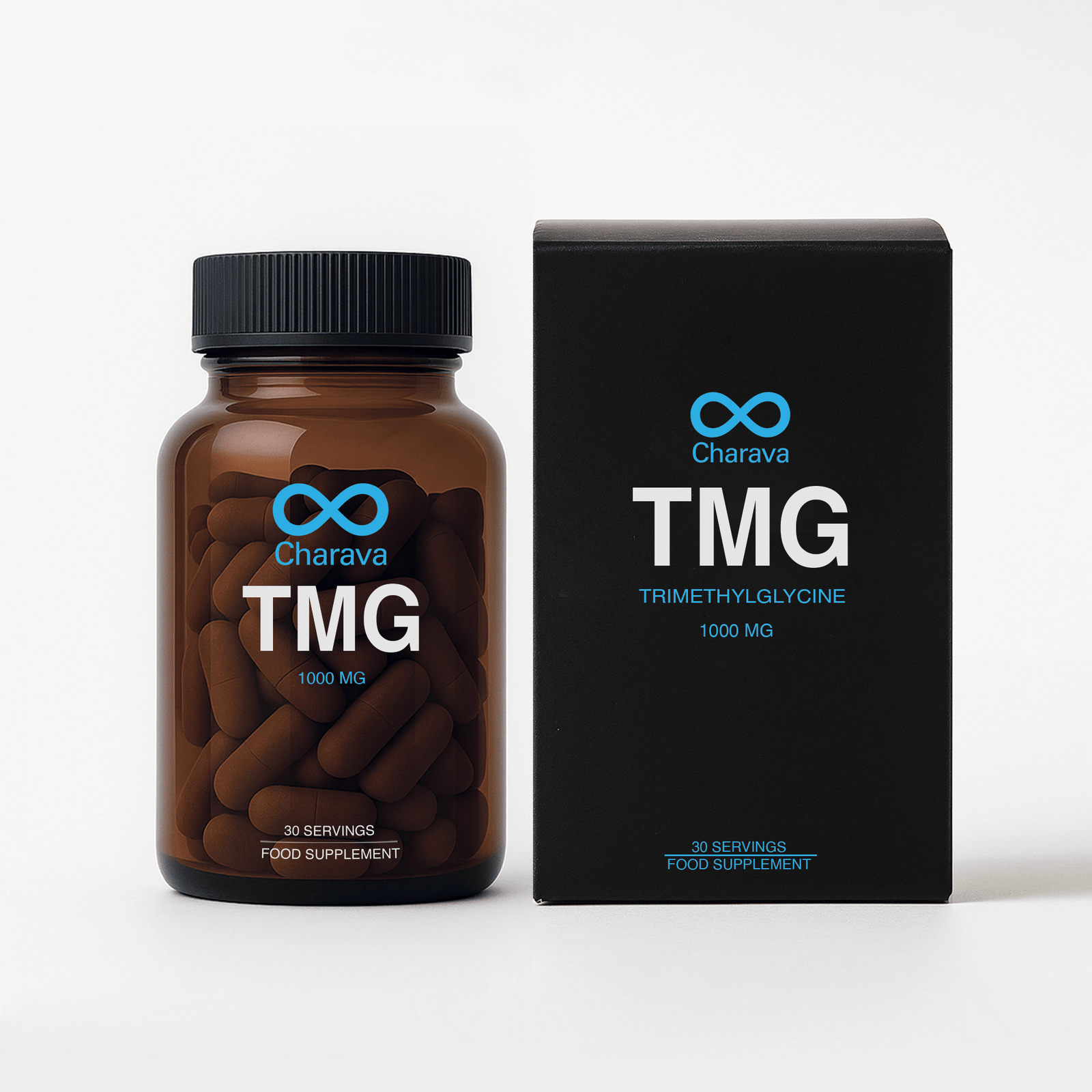 Boost methylation with TMG 1000mg supplement. Supports DNA repair, liver health, and cardiovascular well-being. Explore from Charava's collection.
