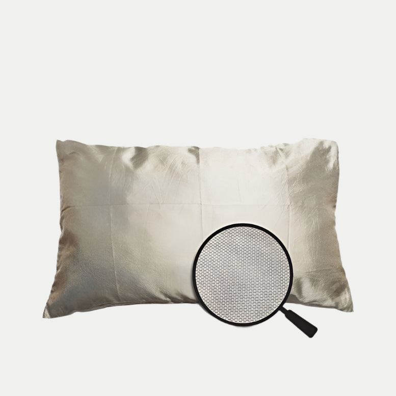 Discover the silver grounding pillowcase offering EMF protection and deep rest. Experience pure silver comfort with our Grounding SoftSilver™ Kit.