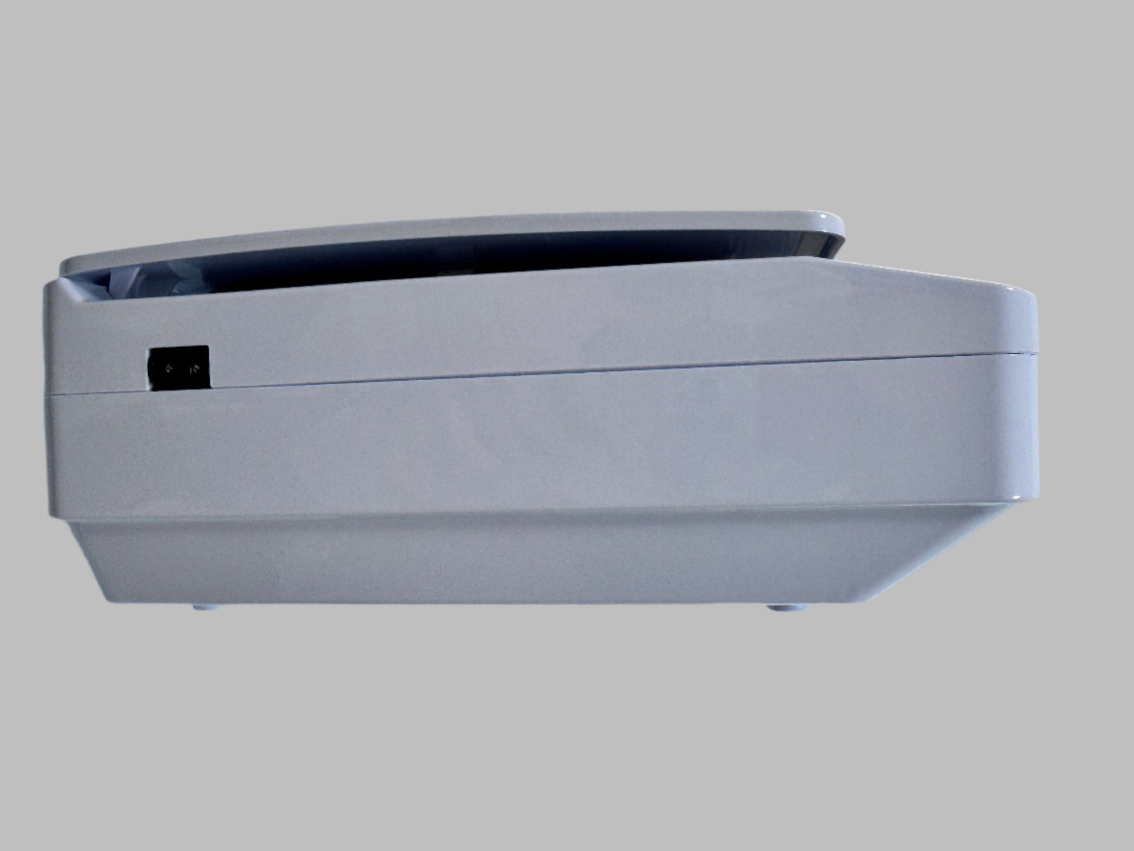 HA55-WM Air Purifier by Healthy Air Technology with wall-mounted compact design and LED control panel for clean air and allergy relief at home.