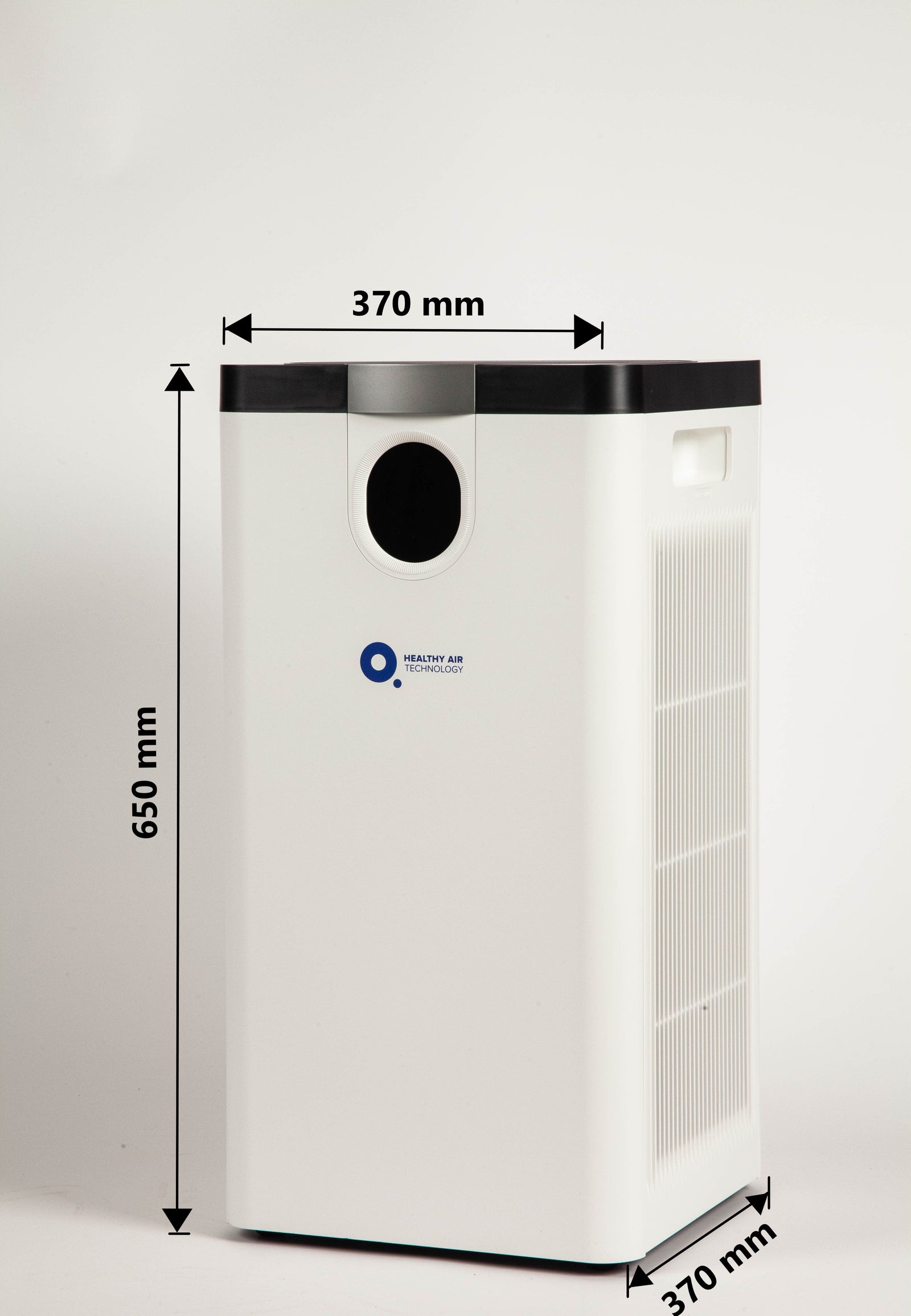 HA500 Smart Air Purifier HEPA with digital display showing temperature, humidity, and PM2.5 levels. Quiet, efficient air cleaner for home use.