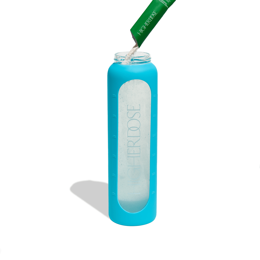 HigherDOSE Tools & Accessories DailyDOSE Time-Marked Glass Water Bottle