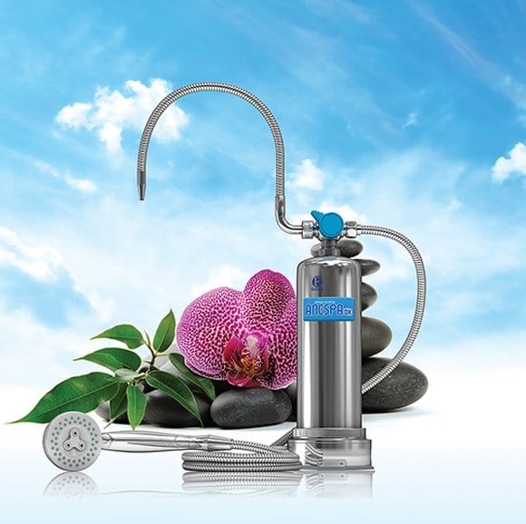 Experience restorative showers with Anespa DX. This home spa system enriches your water with natural minerals, removing chlorine for softer skin and hair.