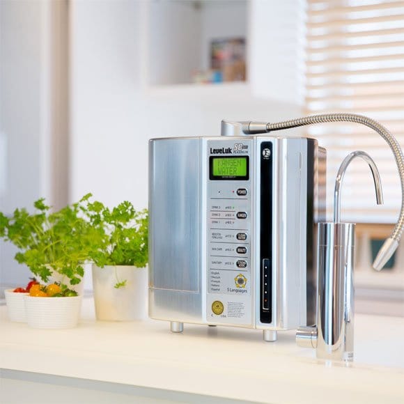 Transform water with the SD501 Platinum advanced ionizer. Elegant design for your kitchen, provides hydration and enhances wellness. Discover more today.