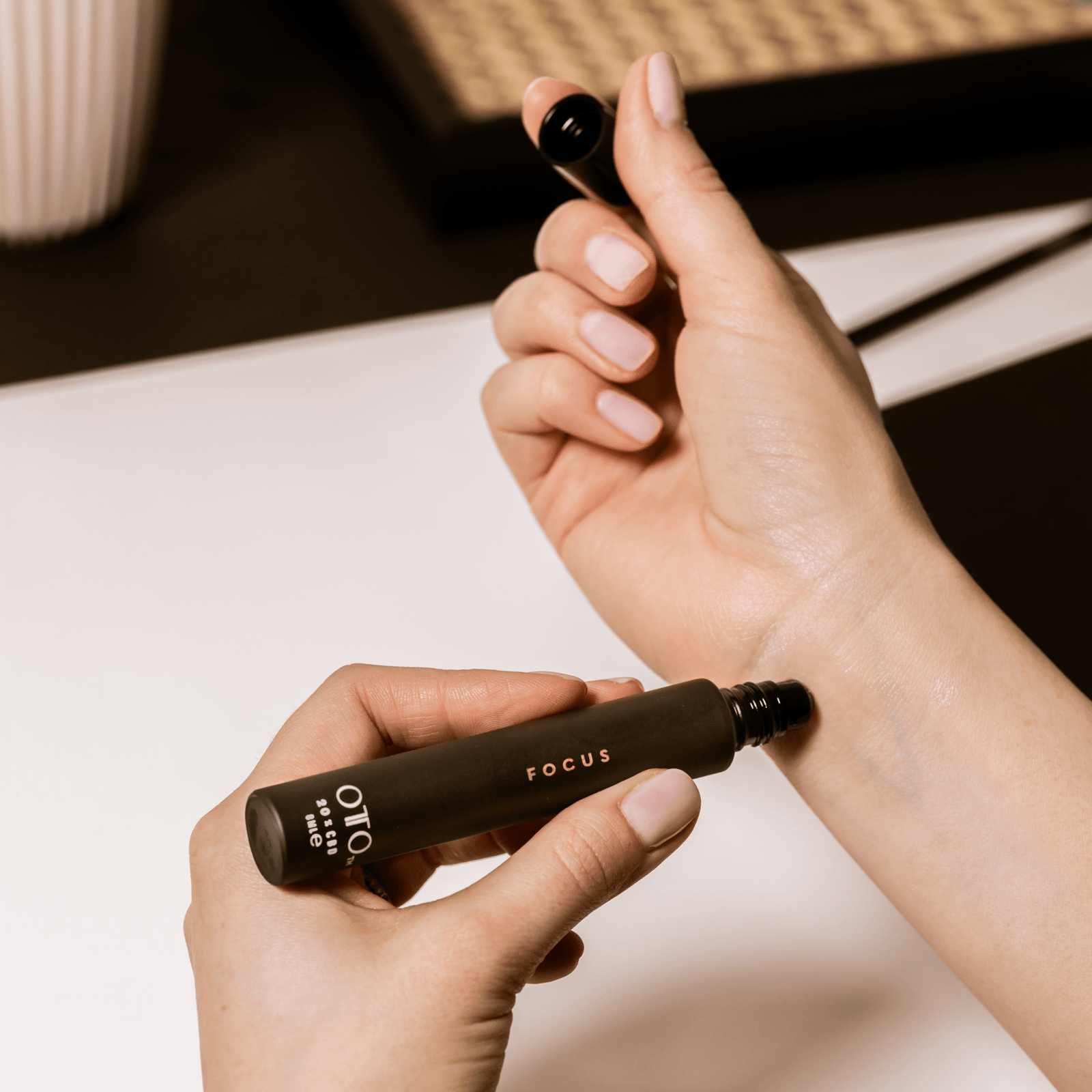 Stay calm and focused with Body Focus CBD Roll-on. A natural aromatherapy blend for stress relief, clarity, and balance. Shop Reverie Luxe today