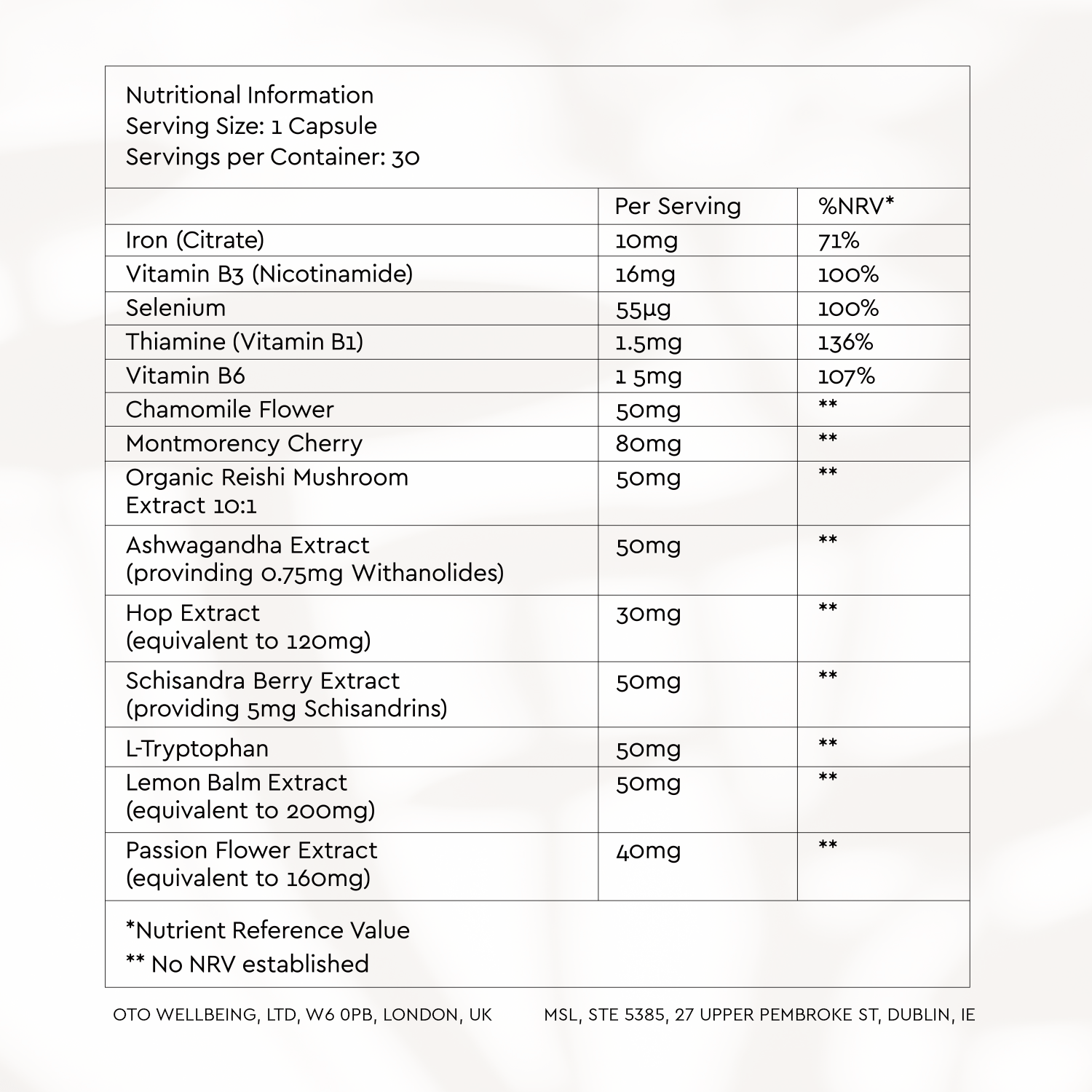 Discover the Night Time Complex, a natural sleep supplement with 9 nootropics and adaptogens for deeper rest. Take one capsule 90 mins before bed.