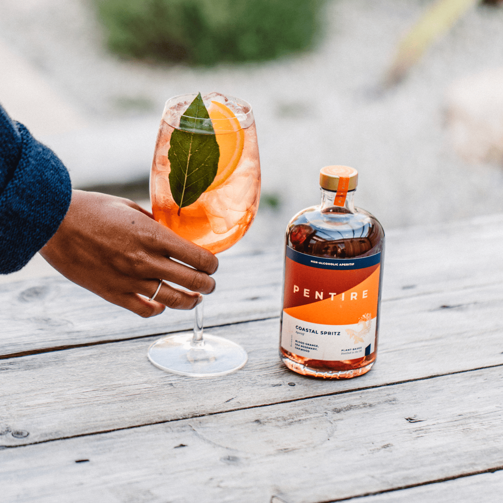 Experience Pentire Coastal Aperitif with sea rosemary and blood orange. Botanical elegance, guilt-free indulgence, discover coastal sophistication.
