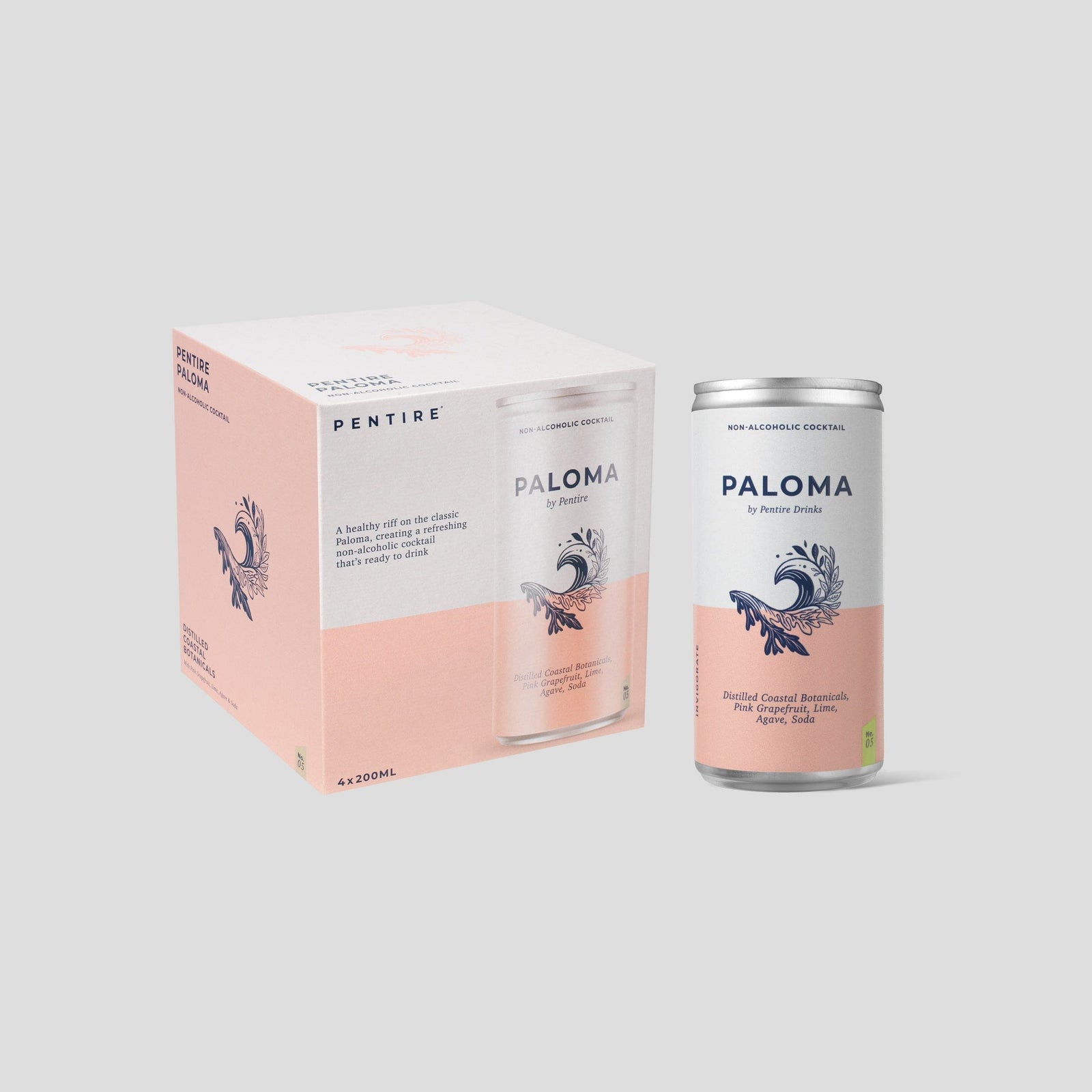 Discover the Pentire Paloma, an alcohol-free Paloma cocktail with coastal botanicals, grapefruit, lime, perfect for a flavorful, guilt-free indulgence.