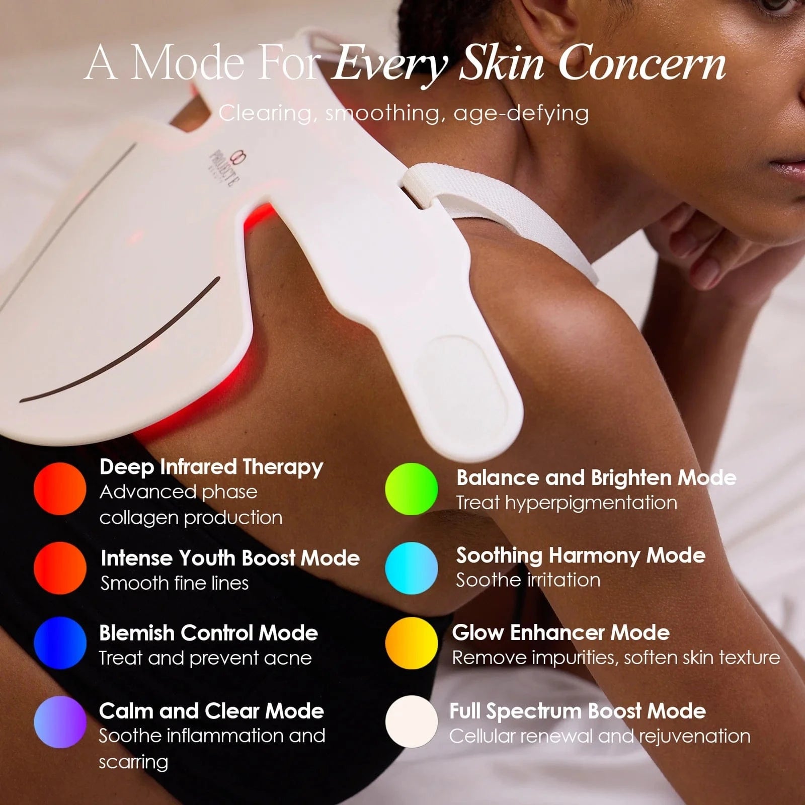 Achieve youthful, radiant skin with LumaLux Face+ LED Light Therapy Face & Neck Mask. Targets acne, wrinkles & dullness with 7 light modes. Shop now in UK.