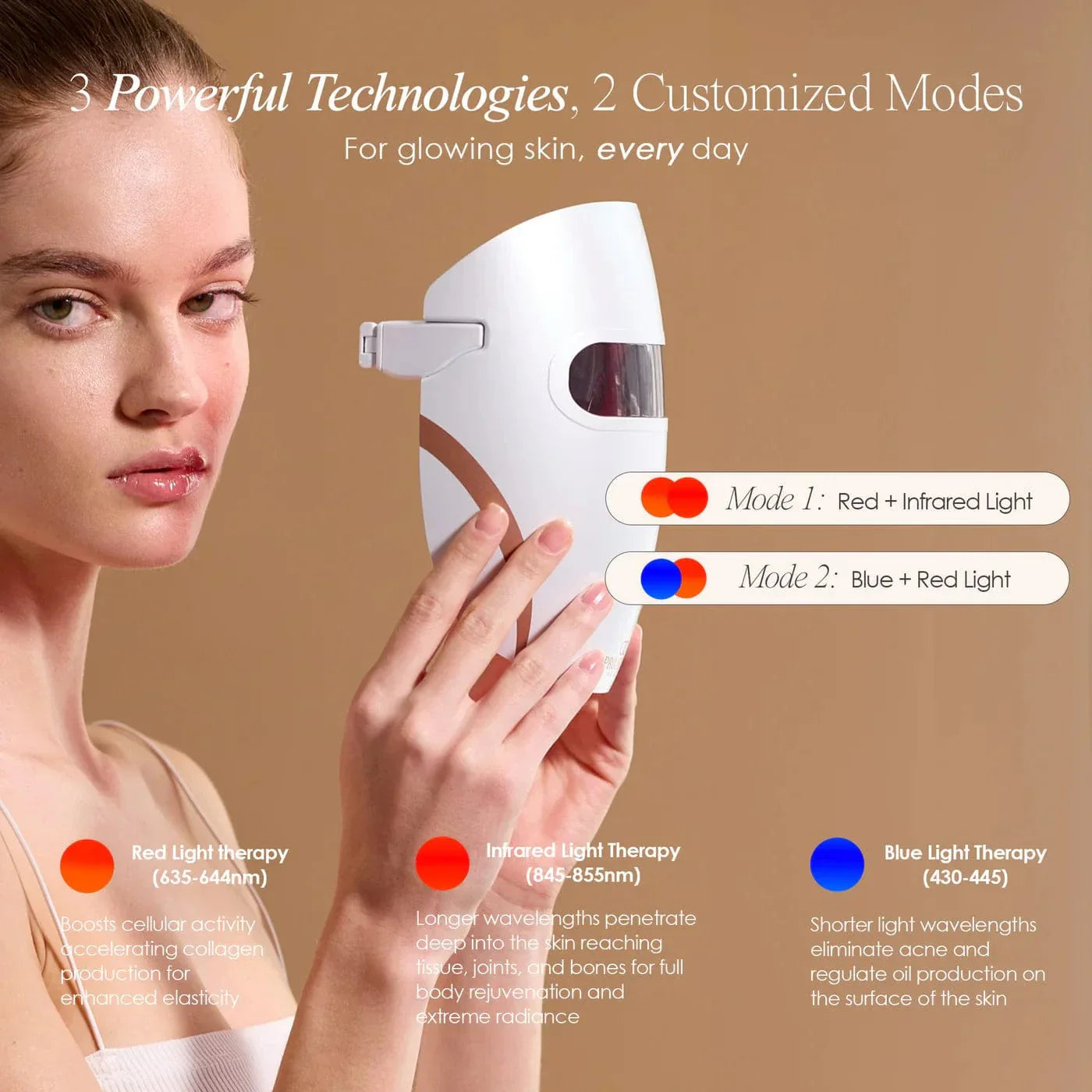 "Get glowing skin with Lumamask Pro LED Light Therapy Mask. Targets acne, fine lines & wrinkles for youthful, radiant skin. Shop professional skincare at home."