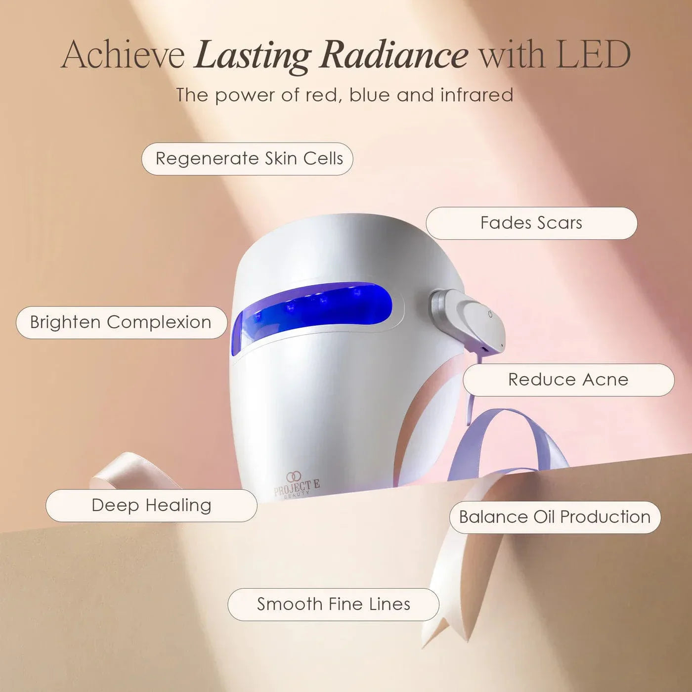 "Get glowing skin with Lumamask Pro LED Light Therapy Mask. Targets acne, fine lines & wrinkles for youthful, radiant skin. Shop professional skincare at home."