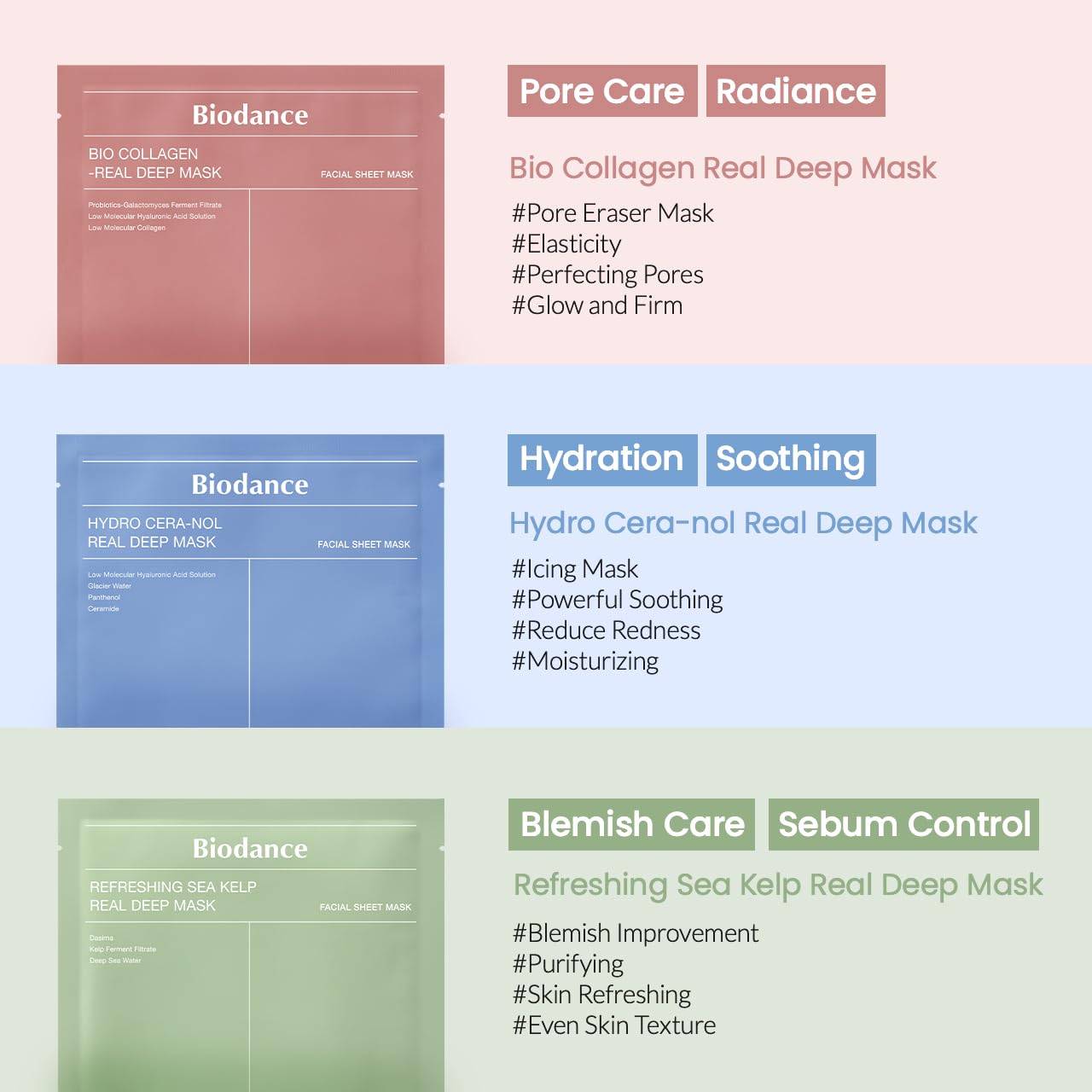 Woman applying Bio Collagen Face Mask for overnight hydration and rejuvenation. Promotes glowing skin with deep moisture and brightening effects.