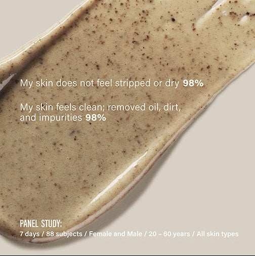 Qasil Cleanser by S’Able Labs in a sleek grey 150ml tube. Sulfate-free brightening facial cleanser for nourishing and clarifying skin care routine.