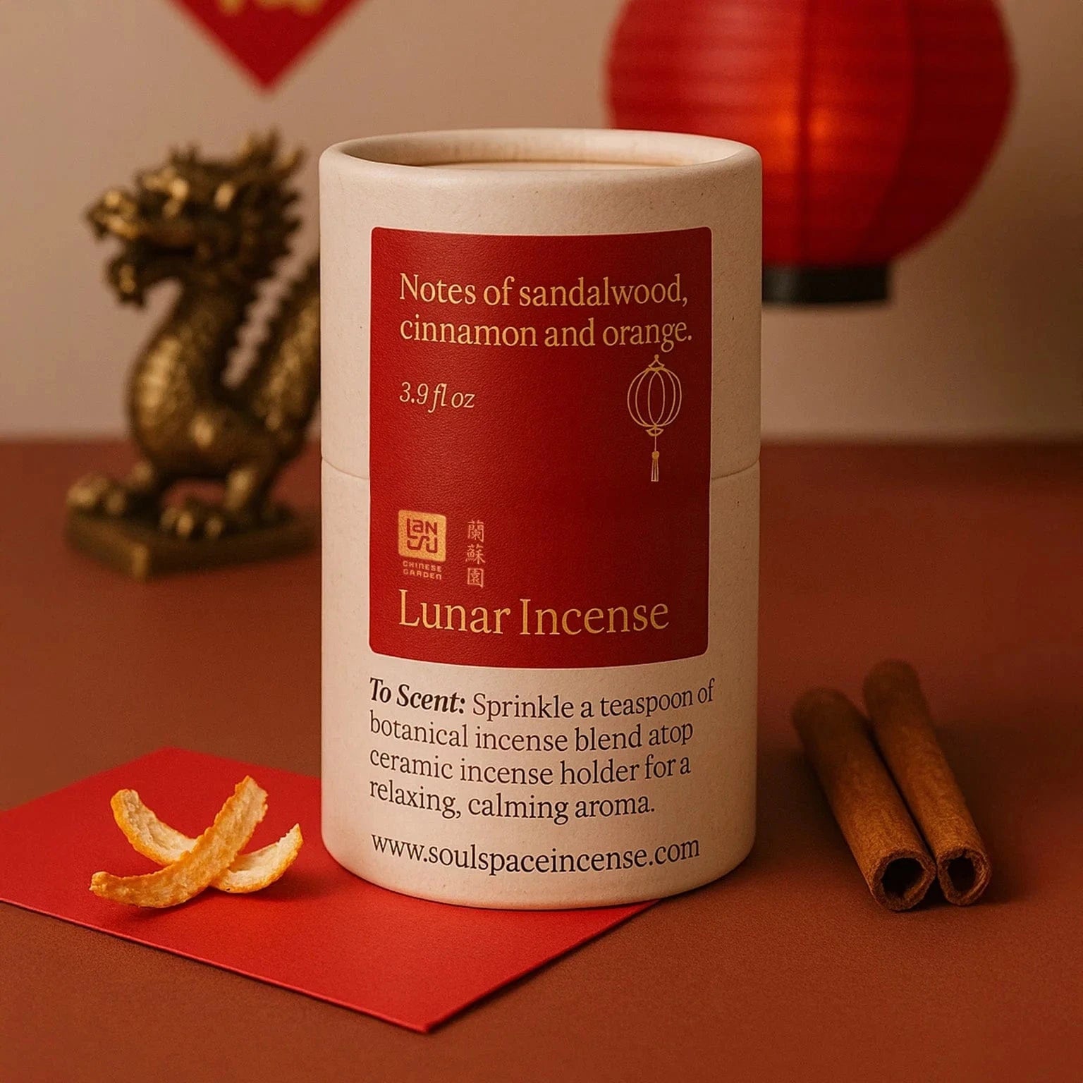 Soul Space Wellness Lunar Incense | Sandalwood, Cinnamon & Orange