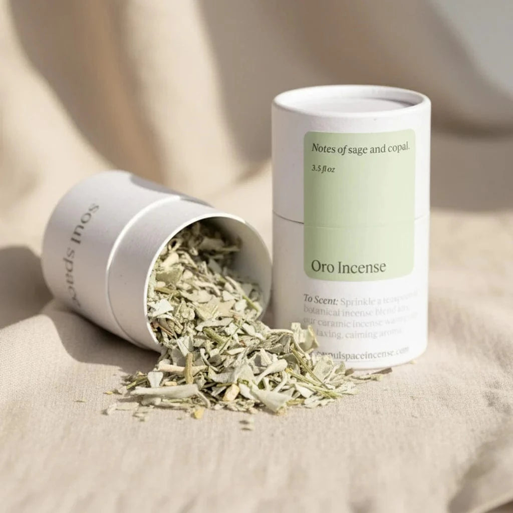 Soul Space Wellness Oro Incense | White Sage & Sweetgrass