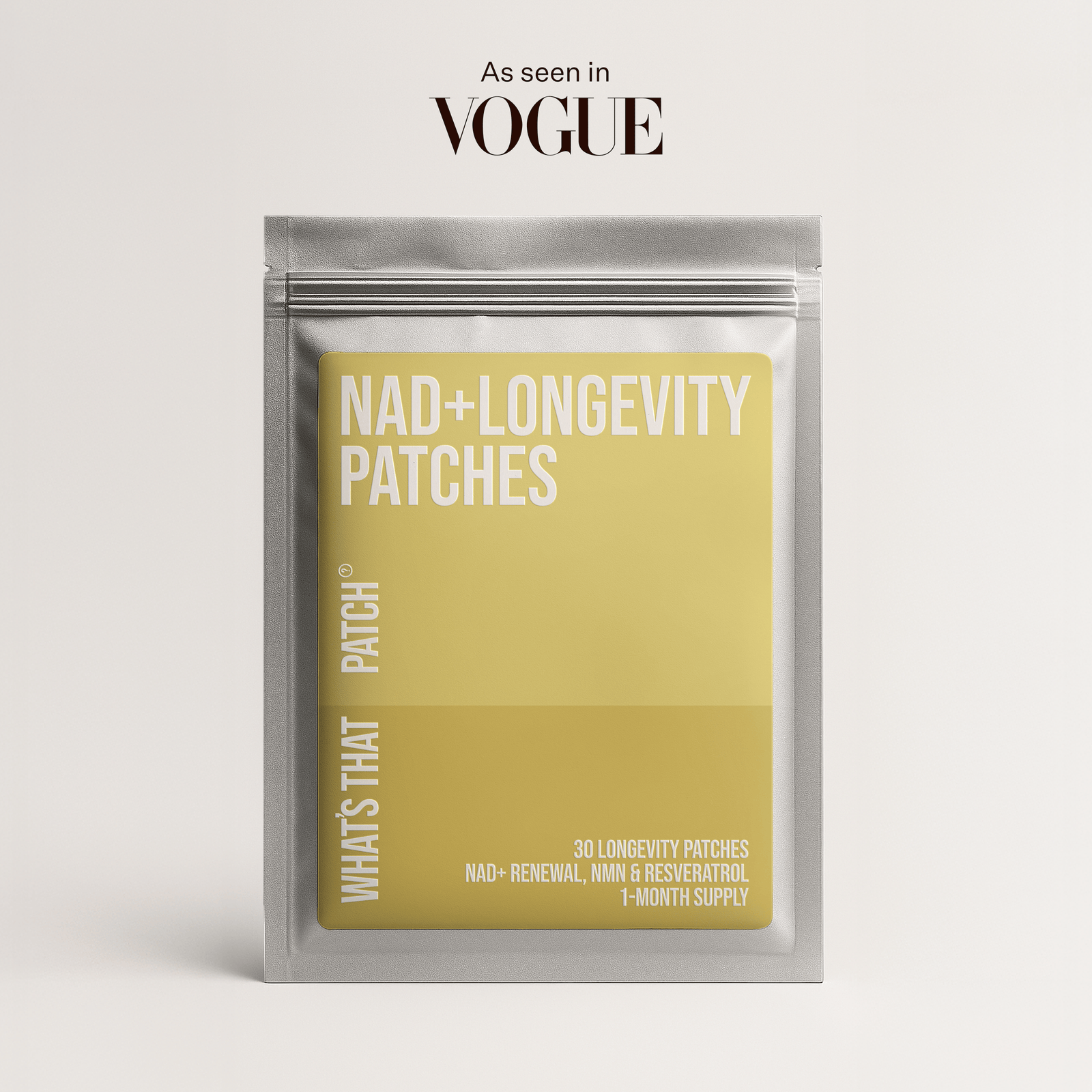 What's That Patch Patch 1 Month NAD+ LONGEVITY PATCHES