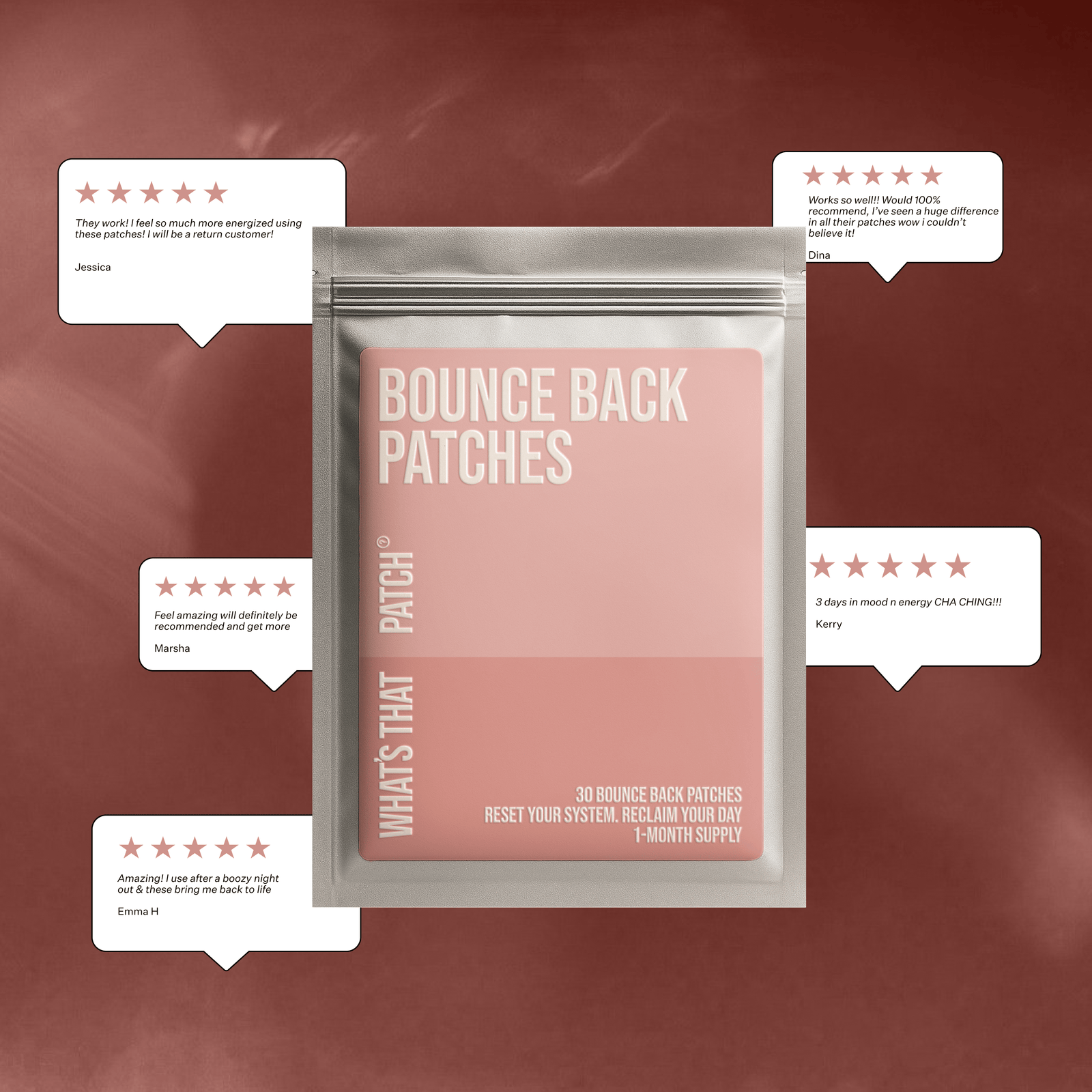 What's That Patch Patch BOUNCE BACK PATCHES