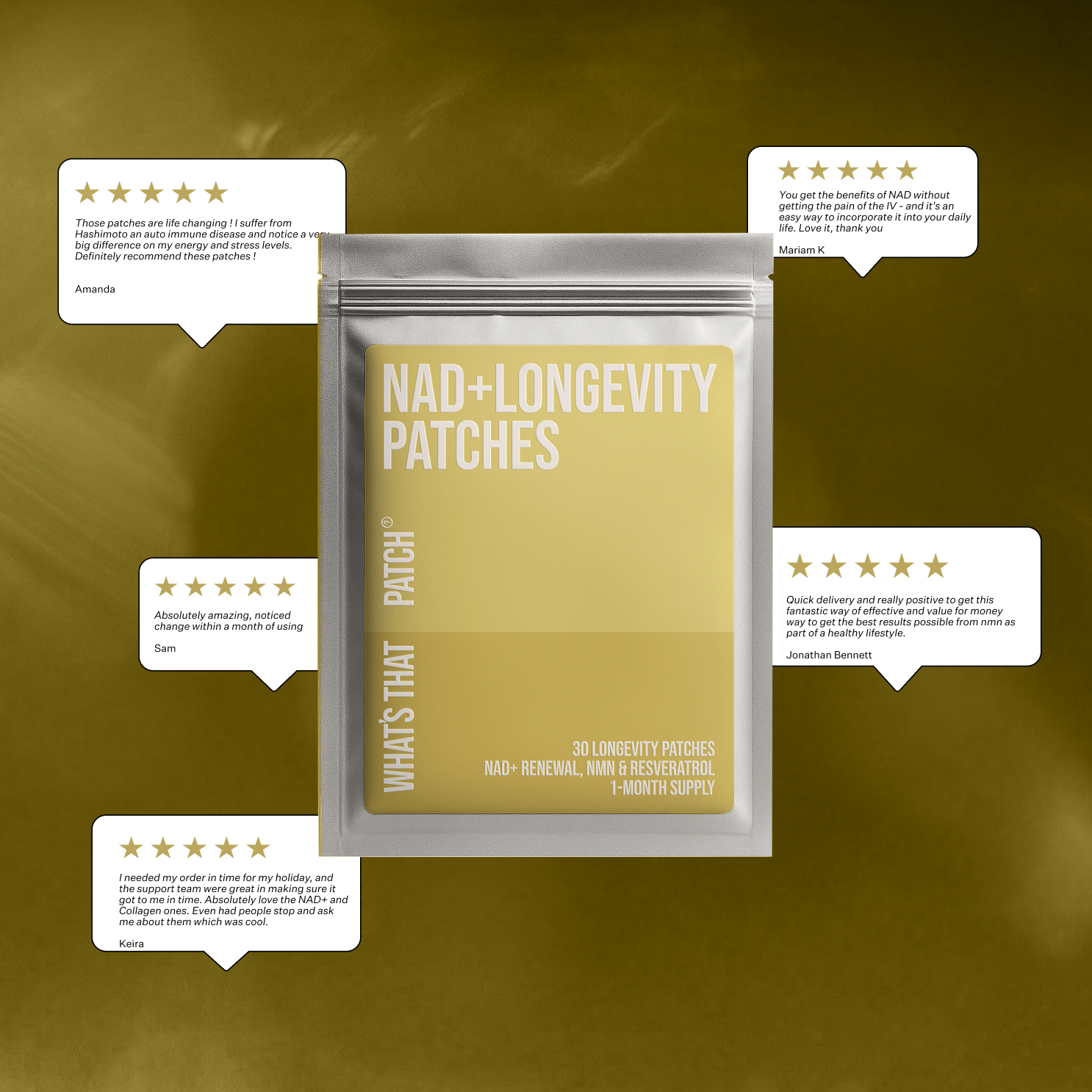 What's That Patch Patch NAD+ LONGEVITY PATCHES