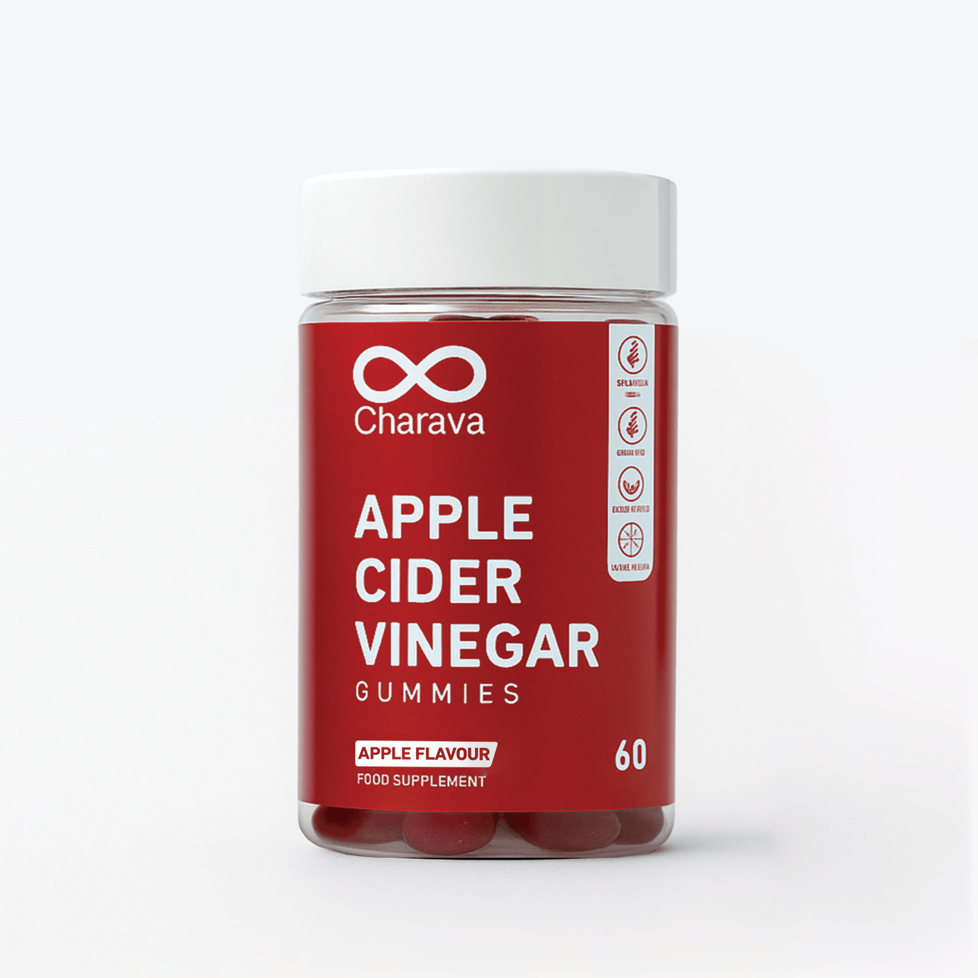 Boost digestion with Charava Apple Cider Vinegar Gummies. Each gummy has 1000mg of raw ACV, promoting metabolism and gut wellness without harsh taste.