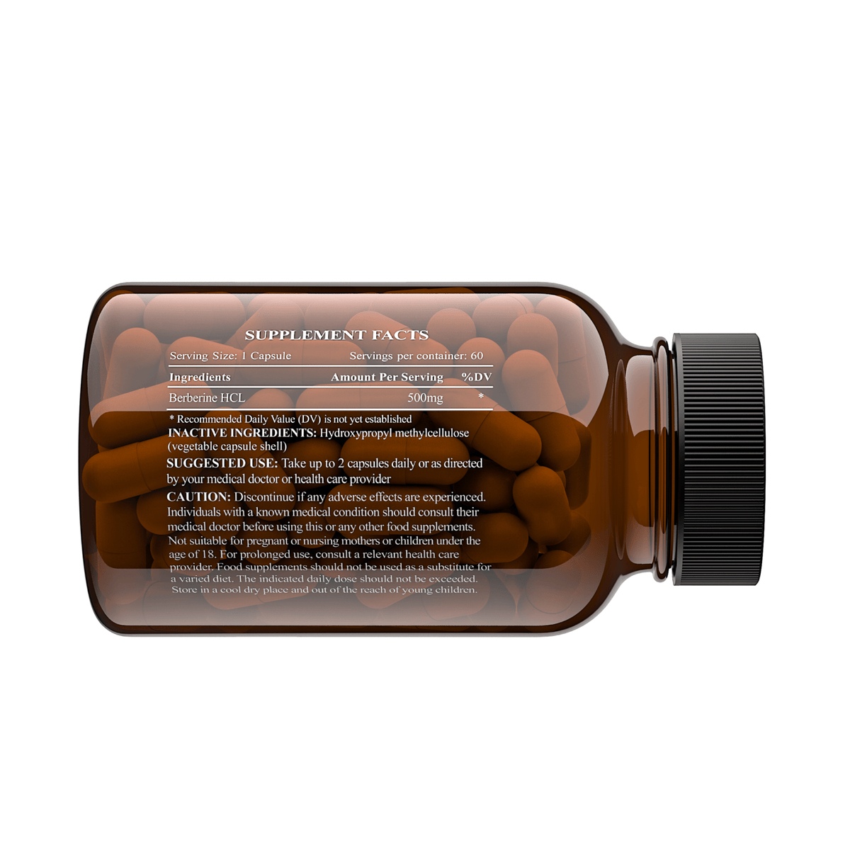 Support wellness with Berberine 500mg capsules. Enhance blood sugar control, metabolism, and gut health with potent plant-based benefits.