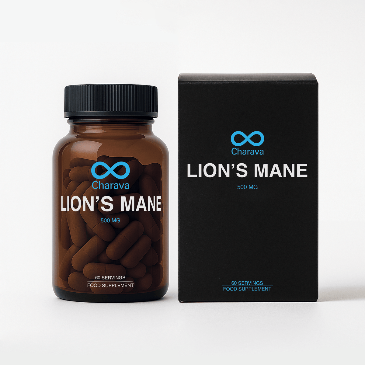 Discover Lions Mane Mushroom Benefits. Enhance cognitive function, nerve regeneration, and emotional well-being with Charava's 500mg capsules from fruiting body only.