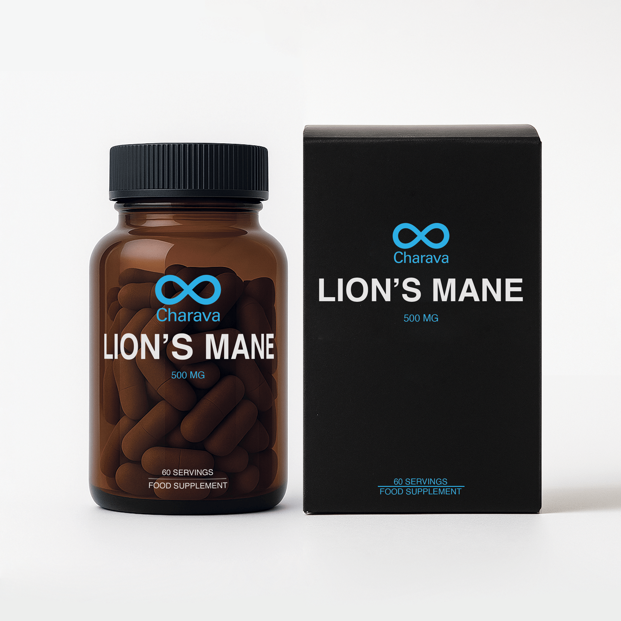 Discover Lions Mane Mushroom Benefits. Enhance cognitive function, nerve regeneration, and emotional well-being with Charava's 500mg capsules from fruiting body only.