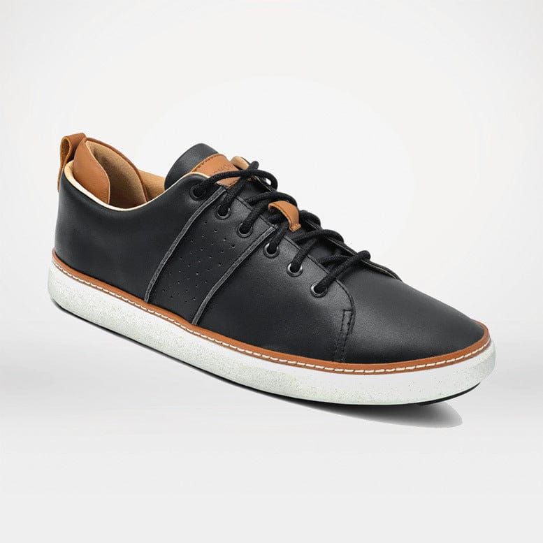 Discover Black Leather Grounding Shoes: designed for balance and wellbeing with conductive technology. Perfect for work, errands, and casual wear. Grounding in style.