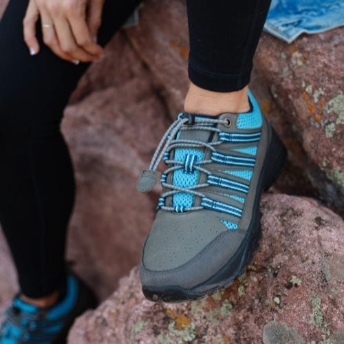 Discover Grey Hiking Grounding Shoes offering stability and comfort with Groundworks™ tech. Perfect for hiking and grounding with every outdoor adventure.