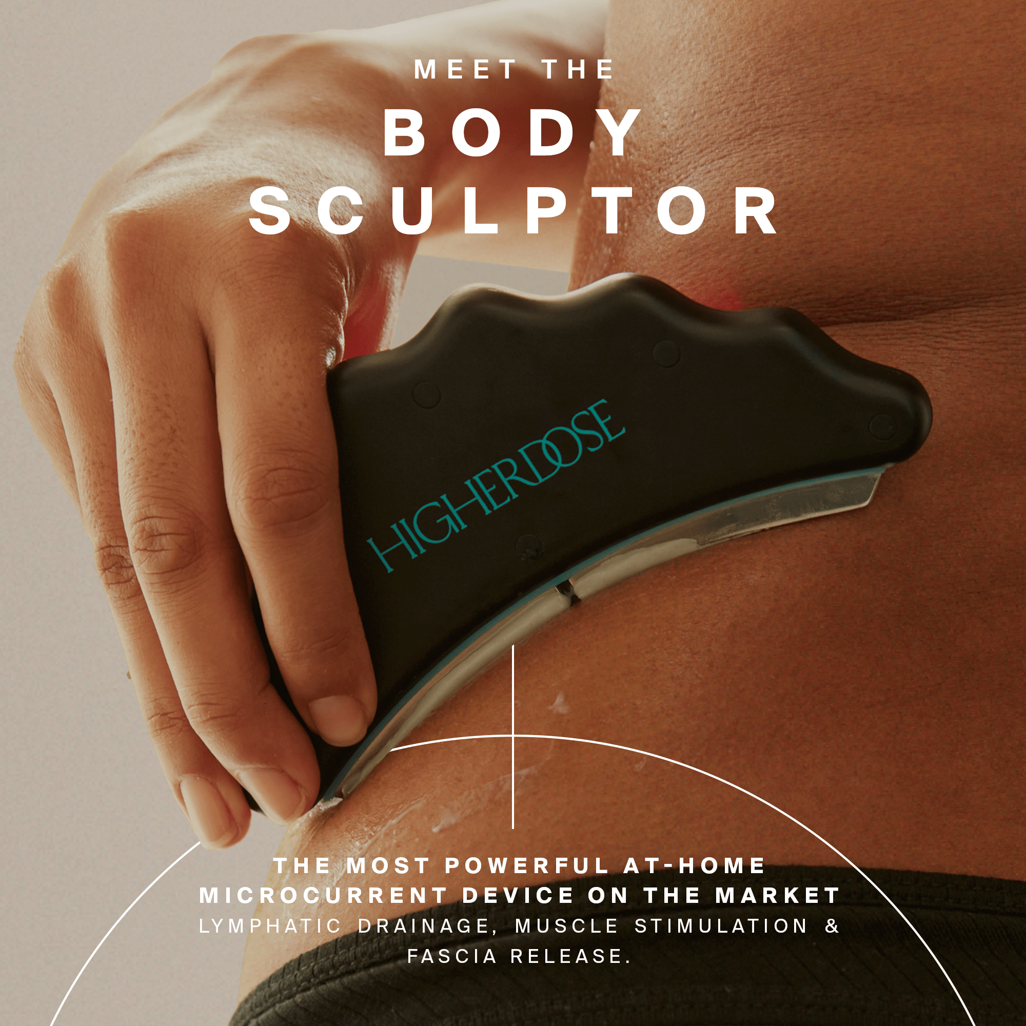 HigherDOSE Body Care Microcurrent Body Sculptor Ritual Set