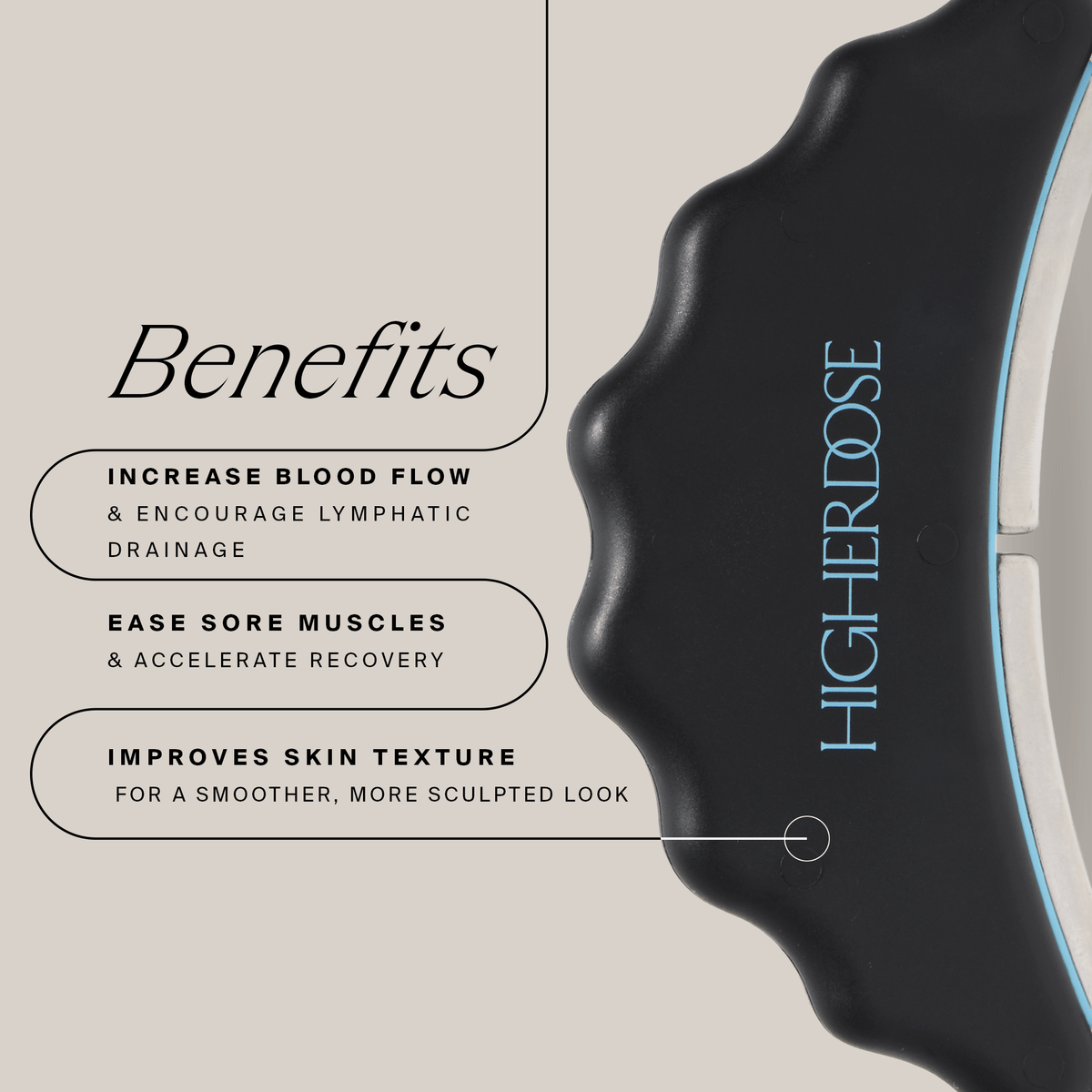 HigherDOSE Body Care Microcurrent Body Sculptor Ritual Set