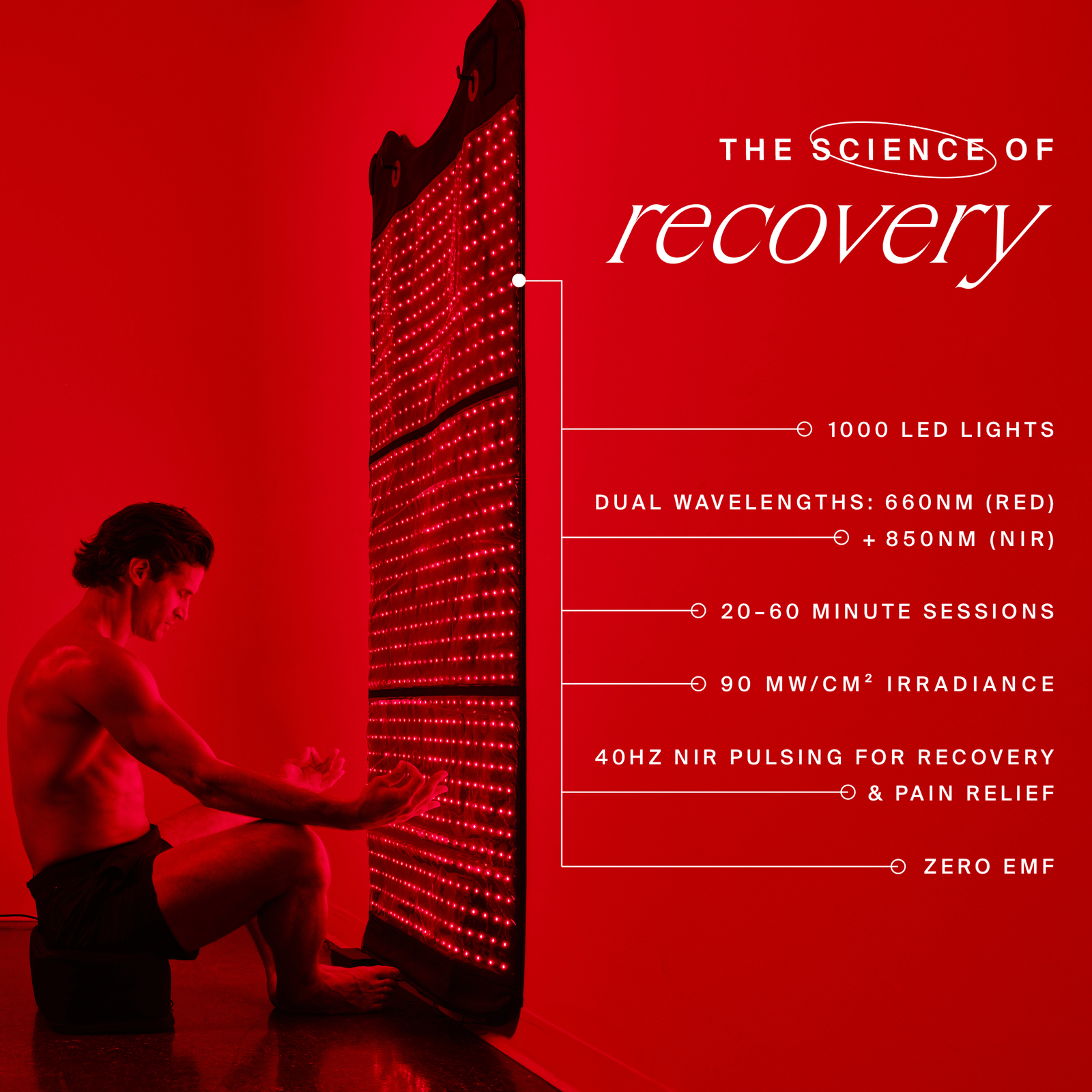 HigherDOSE Red Light Full Body Red Light Mat