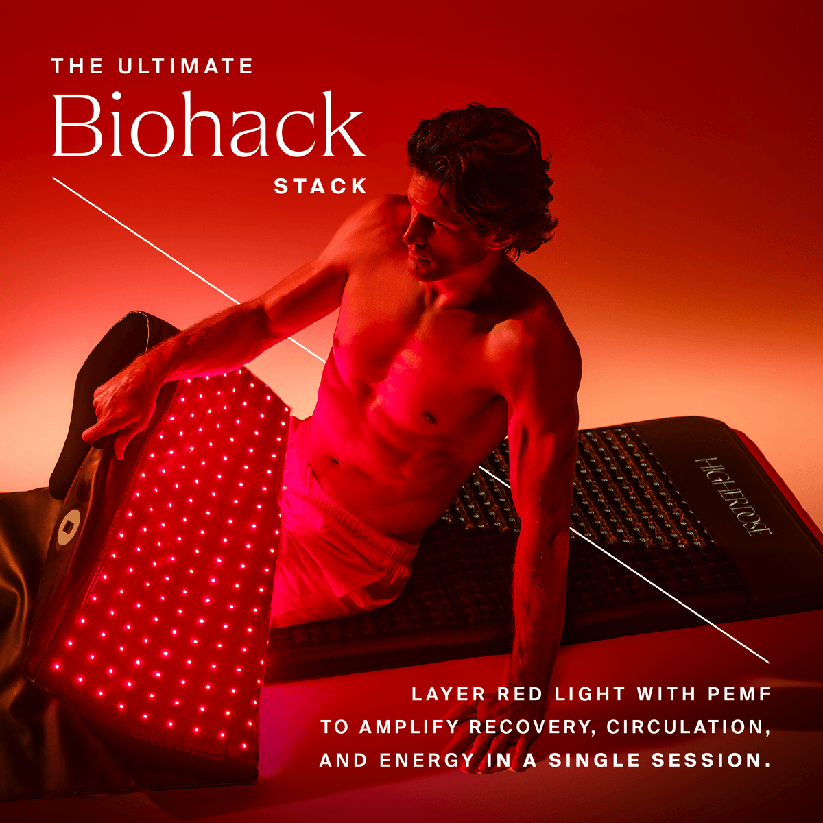 HigherDOSE Red Light Full Body Red Light Mat