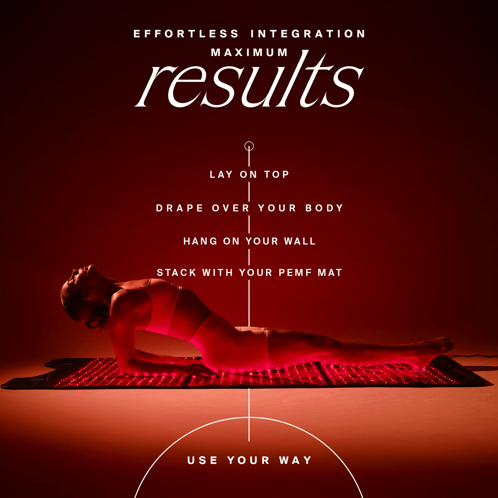 HigherDOSE Red Light Full Body Red Light Mat