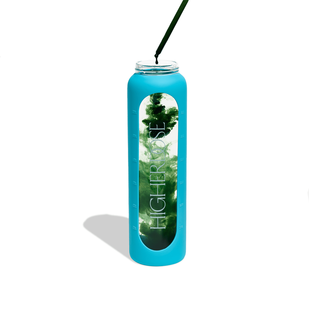 HigherDOSE Tools & Accessories DailyDOSE Time-Marked Glass Water Bottle