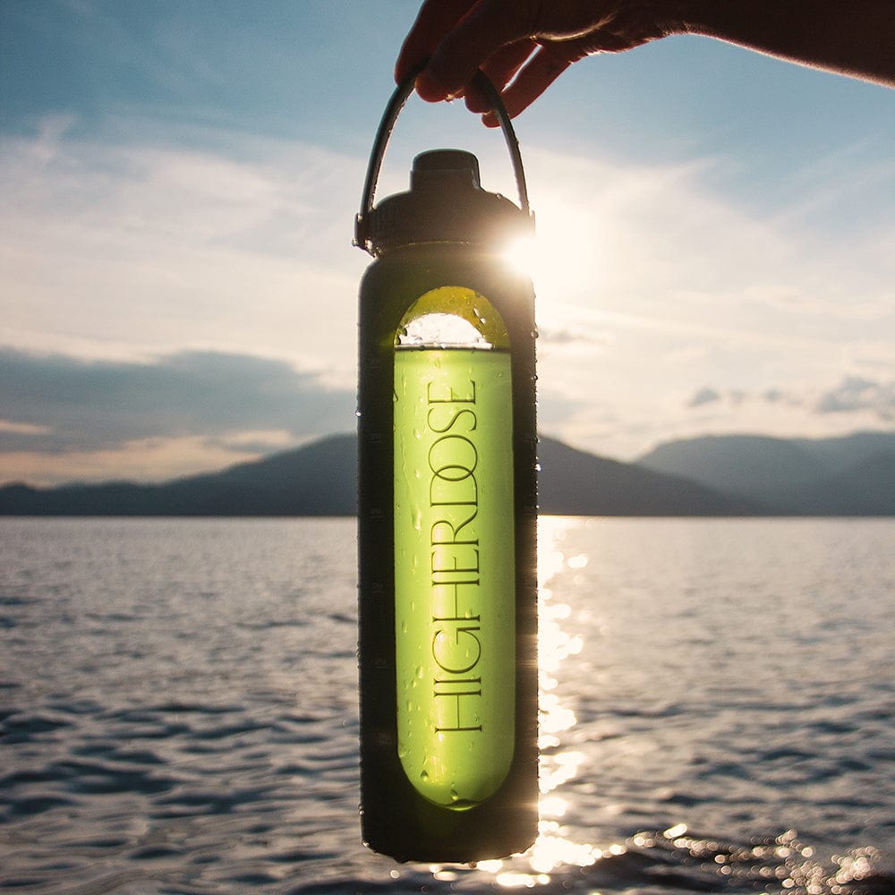 HigherDOSE Tools & Accessories DailyDOSE Time-Marked Glass Water Bottle