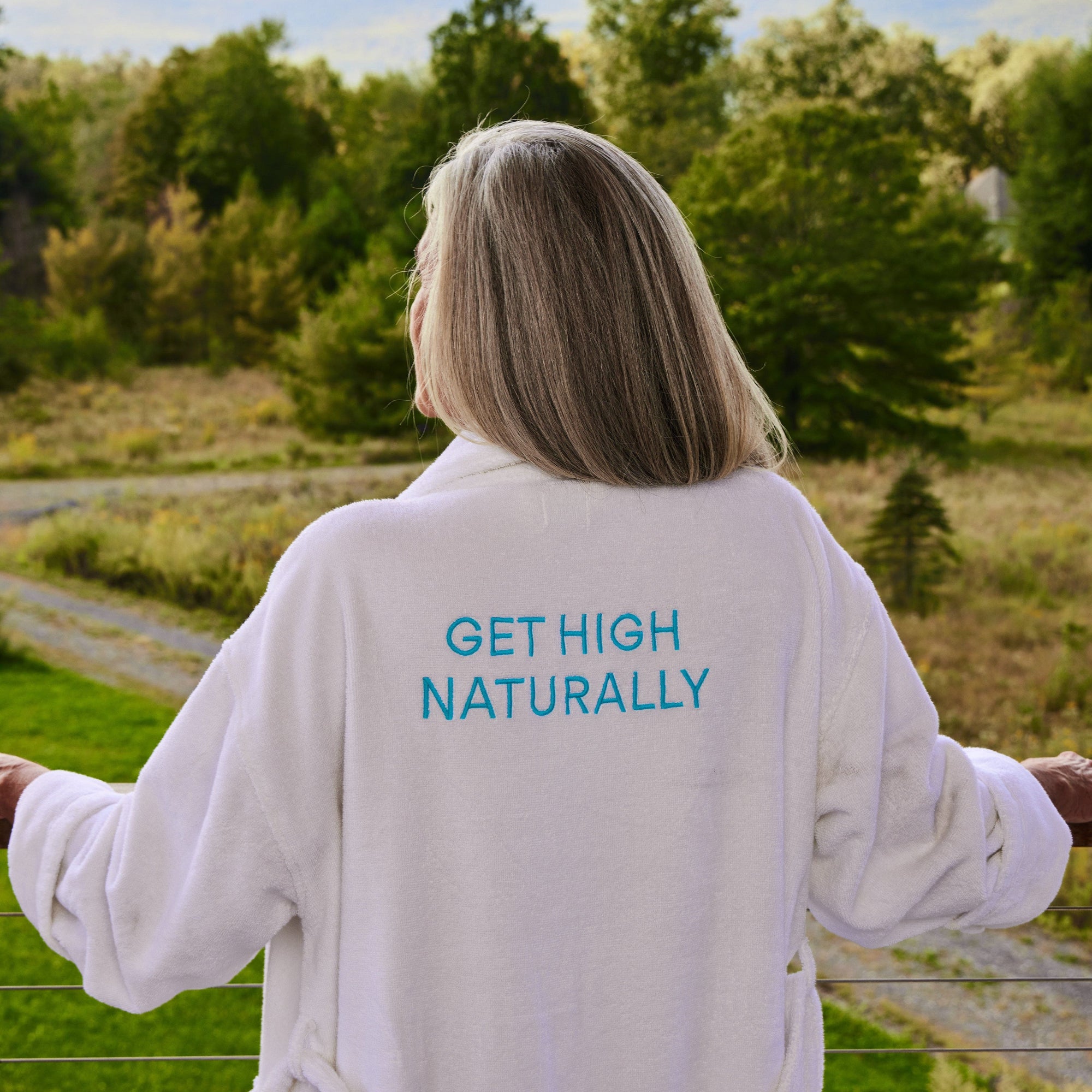 HigherDOSE Tools & Accessories White 100% Organic Cotton Bath Robe