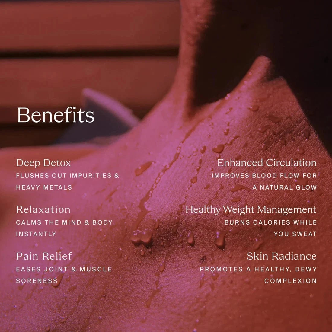 Bring spa-level healing home with our Full Spectrum Infrared Sauna. Decrease inflammation, ease muscle tension, and promote relaxation. Choose 2 or 3-person models.