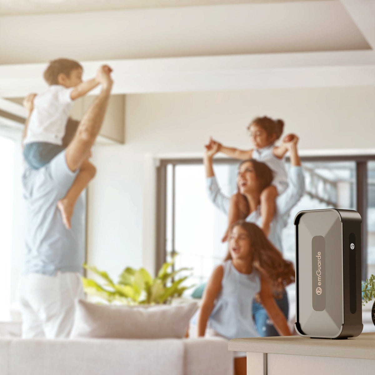 Discover emGuarde, the EMF protection device that shields against radiation from phones, laptops, and Wi-Fi up to 8 meters. Ensure energetic wellbeing effortlessly.