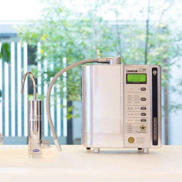 Transform water with the SD501 Platinum advanced ionizer. Elegant design for your kitchen, provides hydration and enhances wellness. Discover more today.
