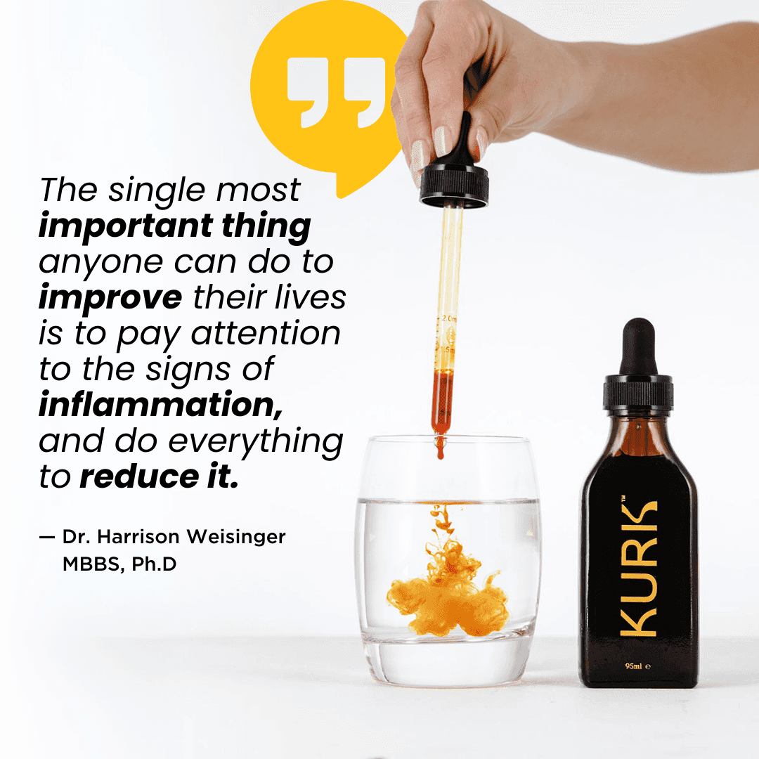 Kurk Immunity Booster - Orange Supplement in 95ml dropper bottle with fresh orange slices, ideal for daily 1ml use to support immune health.