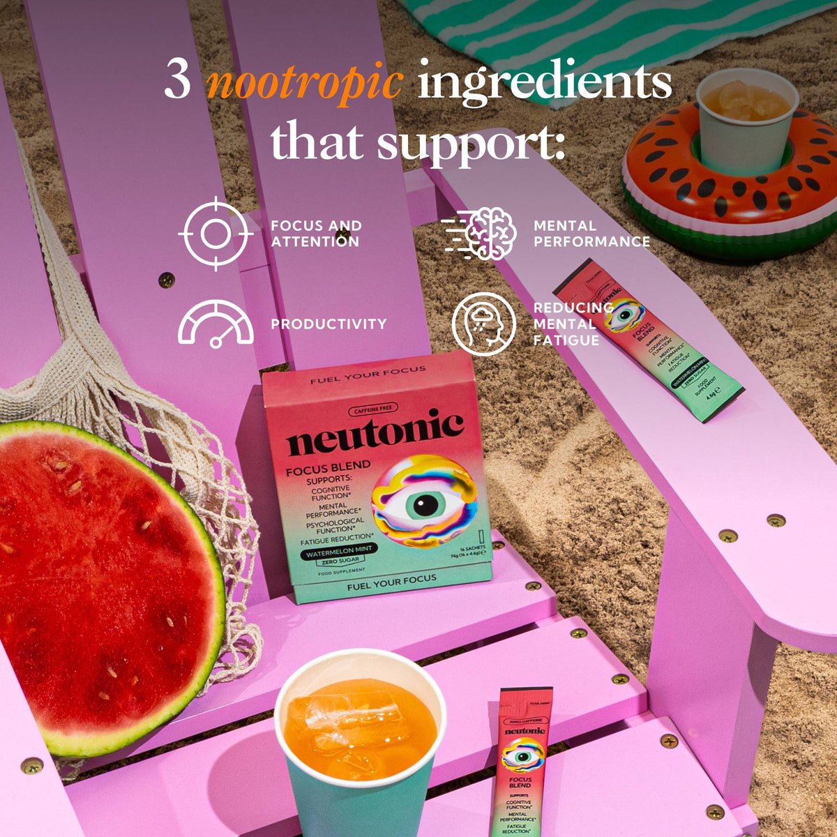Neutonic product Focus Blend - 16 Sachets