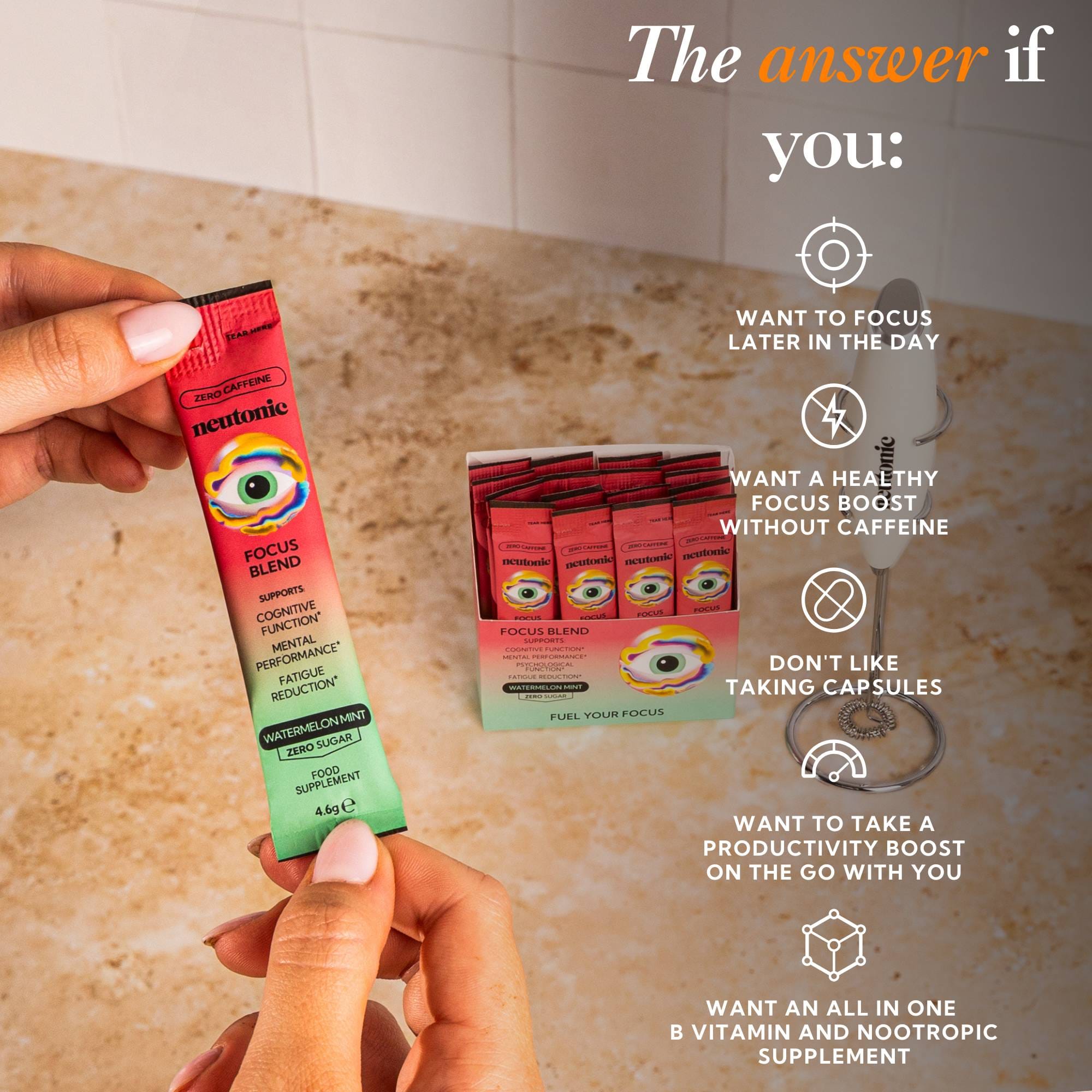 Neutonic product Focus Blend - 16 Sachets