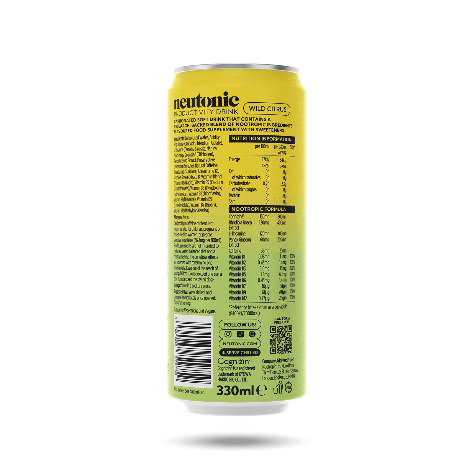 Neutonic product Productivity Drink - 12 Cans