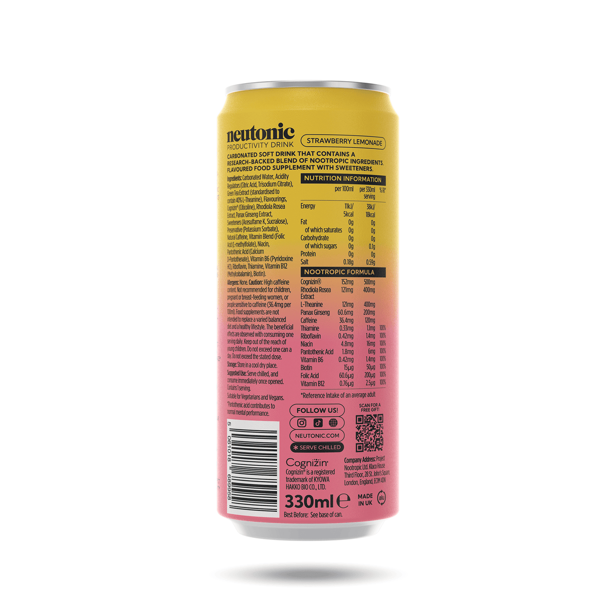 Neutonic product Productivity Drink - 12 Cans