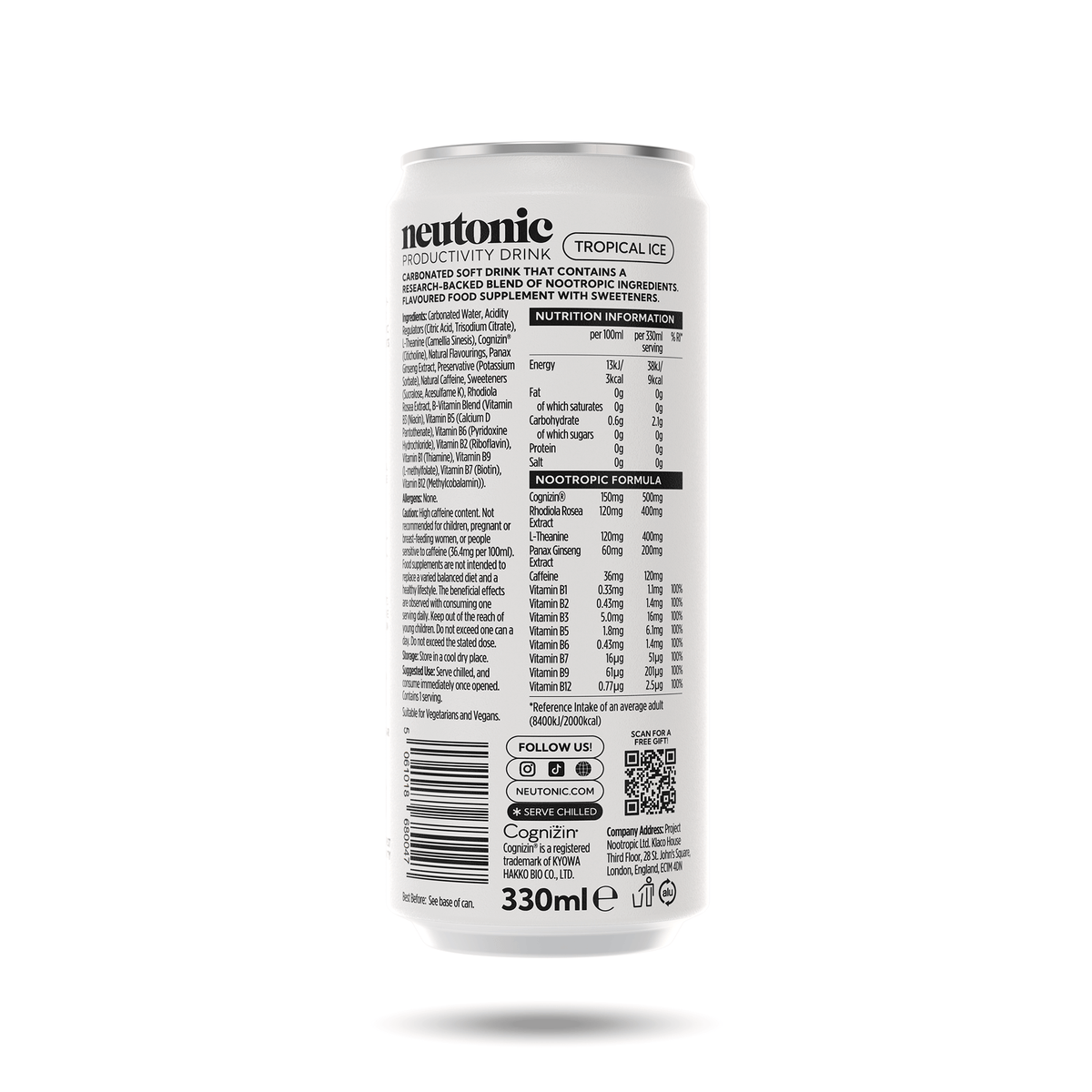 Neutonic product Productivity Drink - 12 Cans