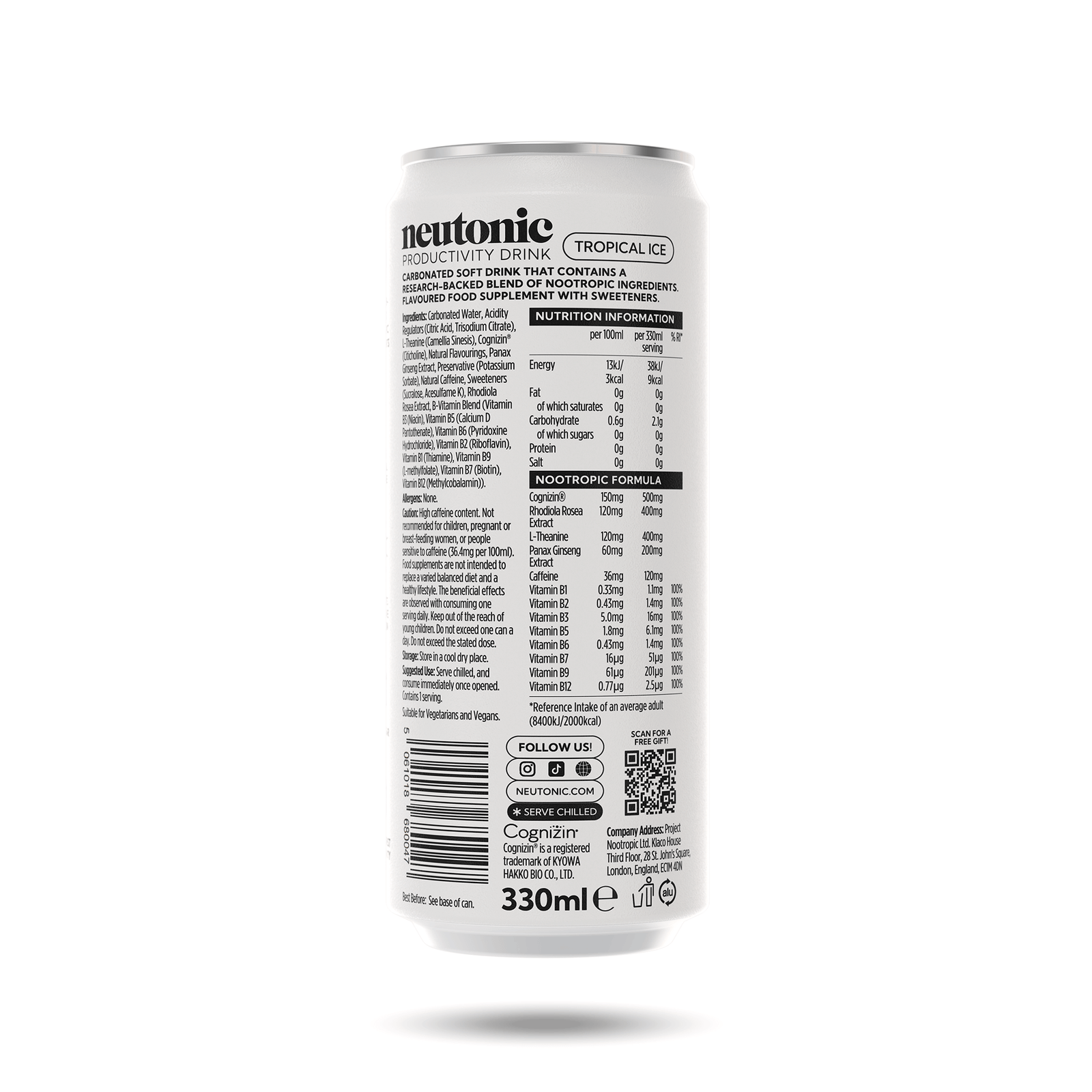 Neutonic product Productivity Drink - 12 Cans