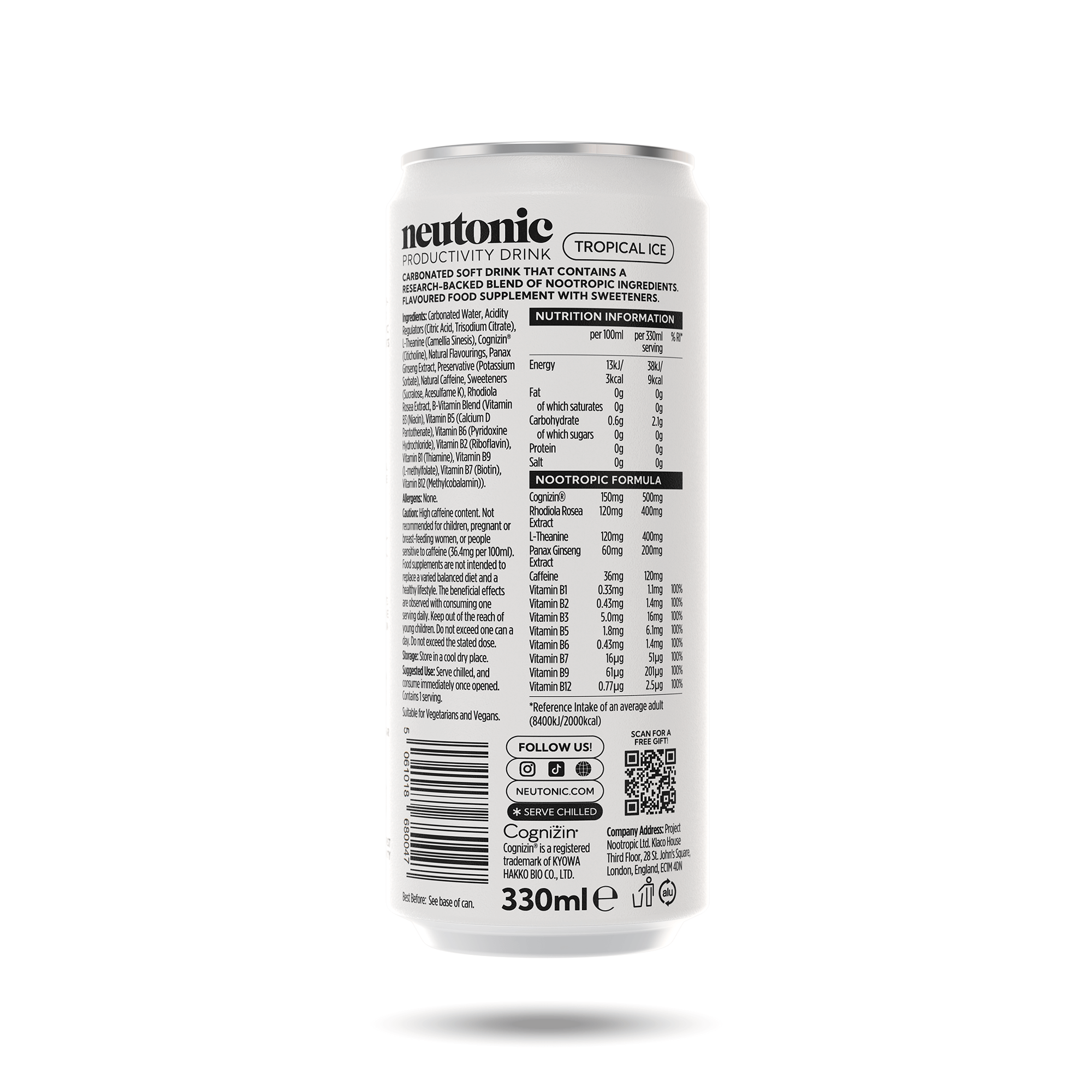 Neutonic product Productivity Drink - 12 Cans