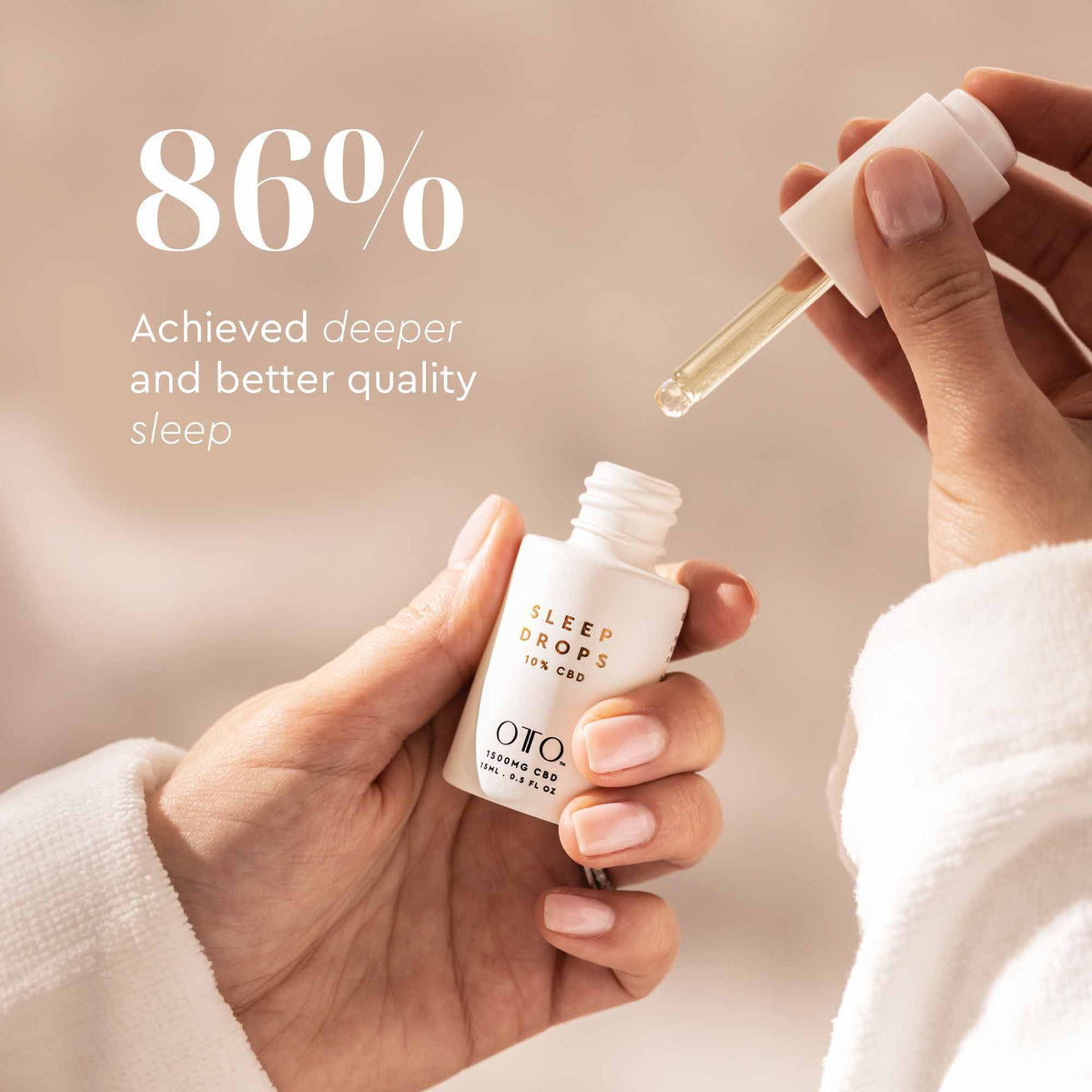 Experience restful nights with CBD Sleep Drops. Each 50mg dose calms the body and mind. Fast-absorbing, perfect for nightly use. Try OTO Sleep Soundly now!