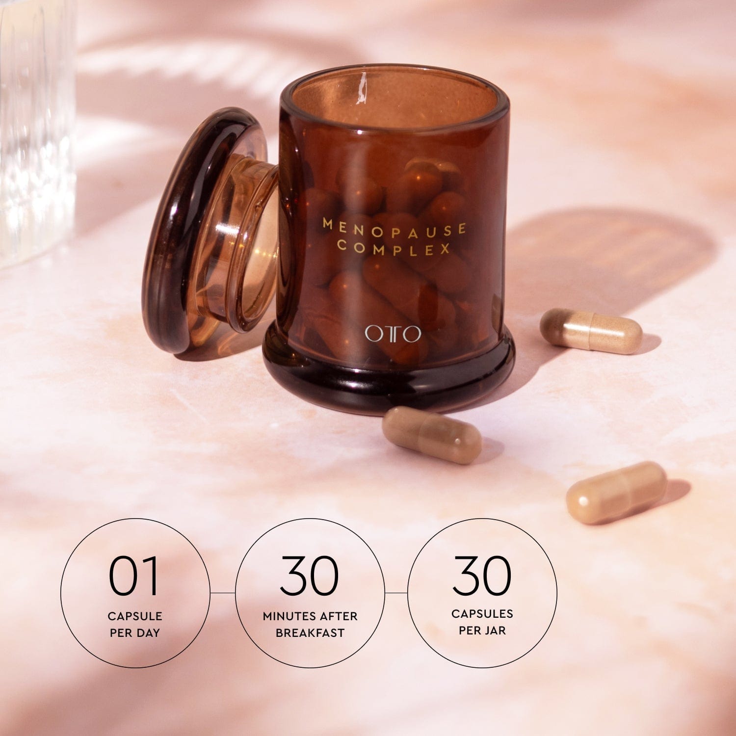 Menopause Complex is a hormone-free menopause support supplement with vitamins and minerals to reduce fatigue, support bone health, and balance mood.