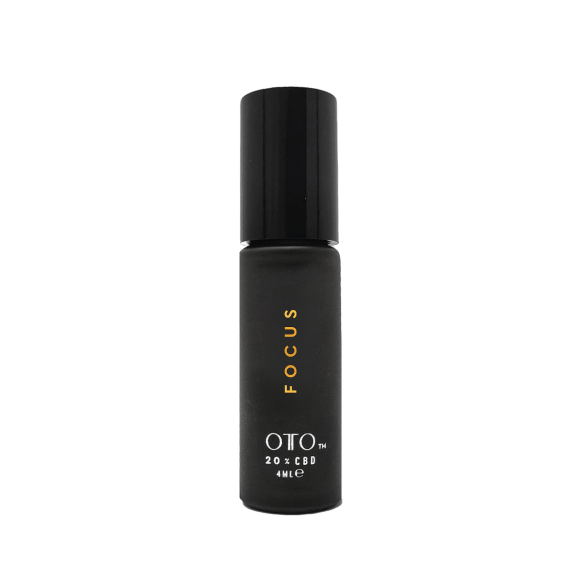 Mini Focus Roll-on - CBD Aromatherapy in sleek black 4ml bottle by OTO, designed for fast-absorbing calm and portable mental clarity boost.