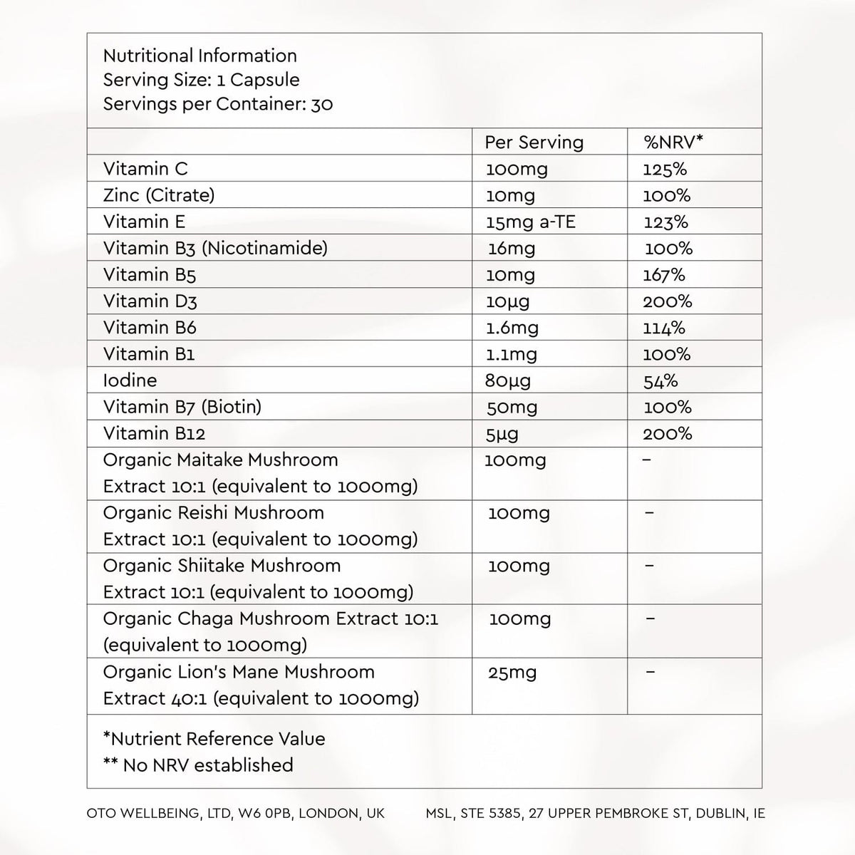 Reverie Luxe Body Mushroom Complex – natural supplement with reishi, chaga & lion’s mane to support immunity, energy & focus. Balance your body naturally.